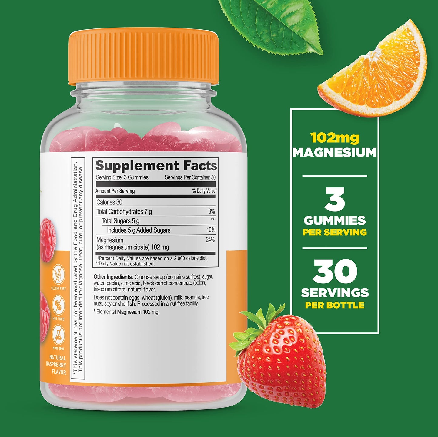 Lifeable Magnesium + Vitamin B12 Gummies, 180 Count