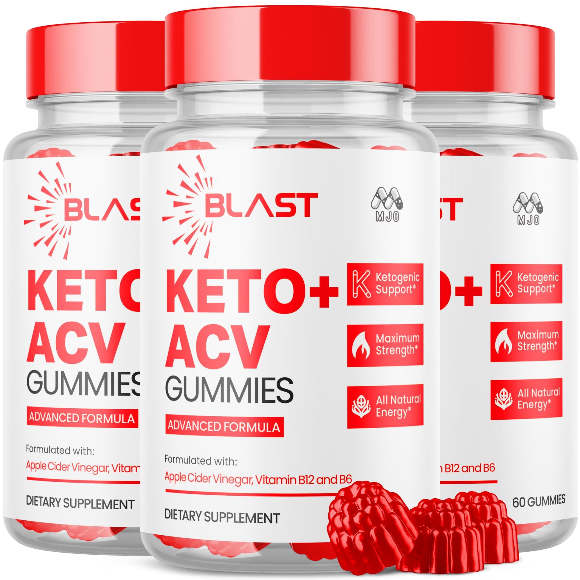 MJO Blast Keto ACV Gummies Gummy 180 Count