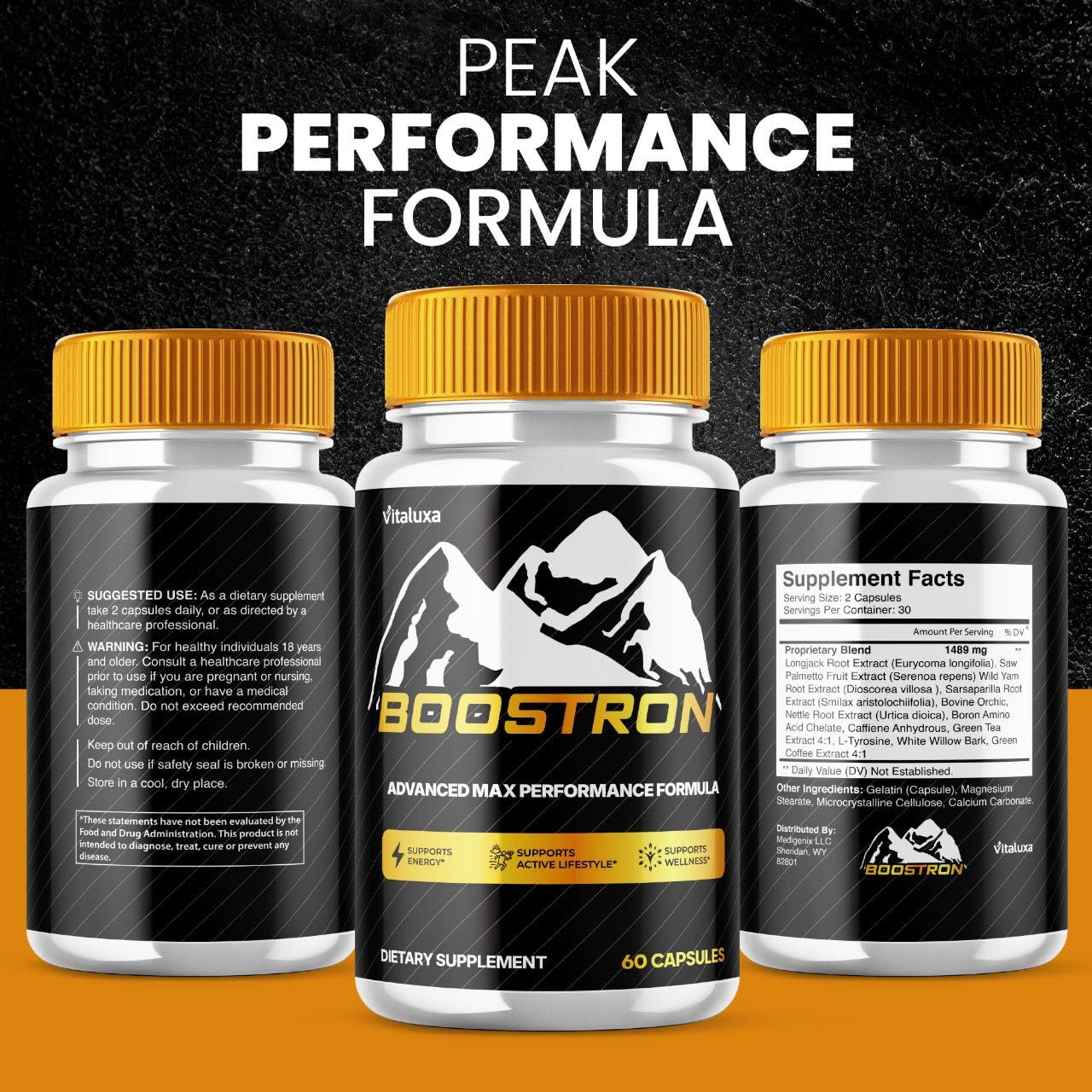 Vitaluxa Boostron Capsules 180 Count