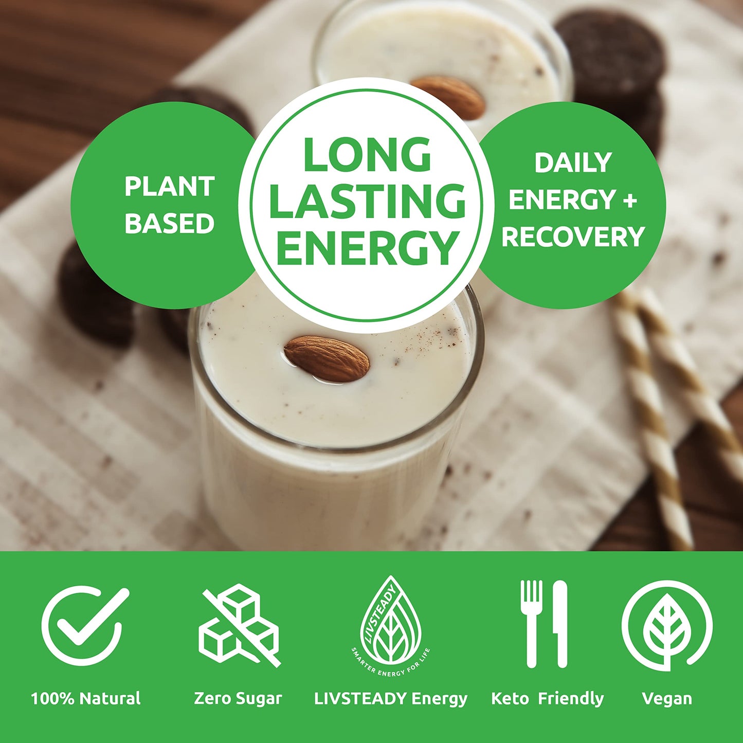 UCAN Energy + Plant Protein Powder, 21 Servings