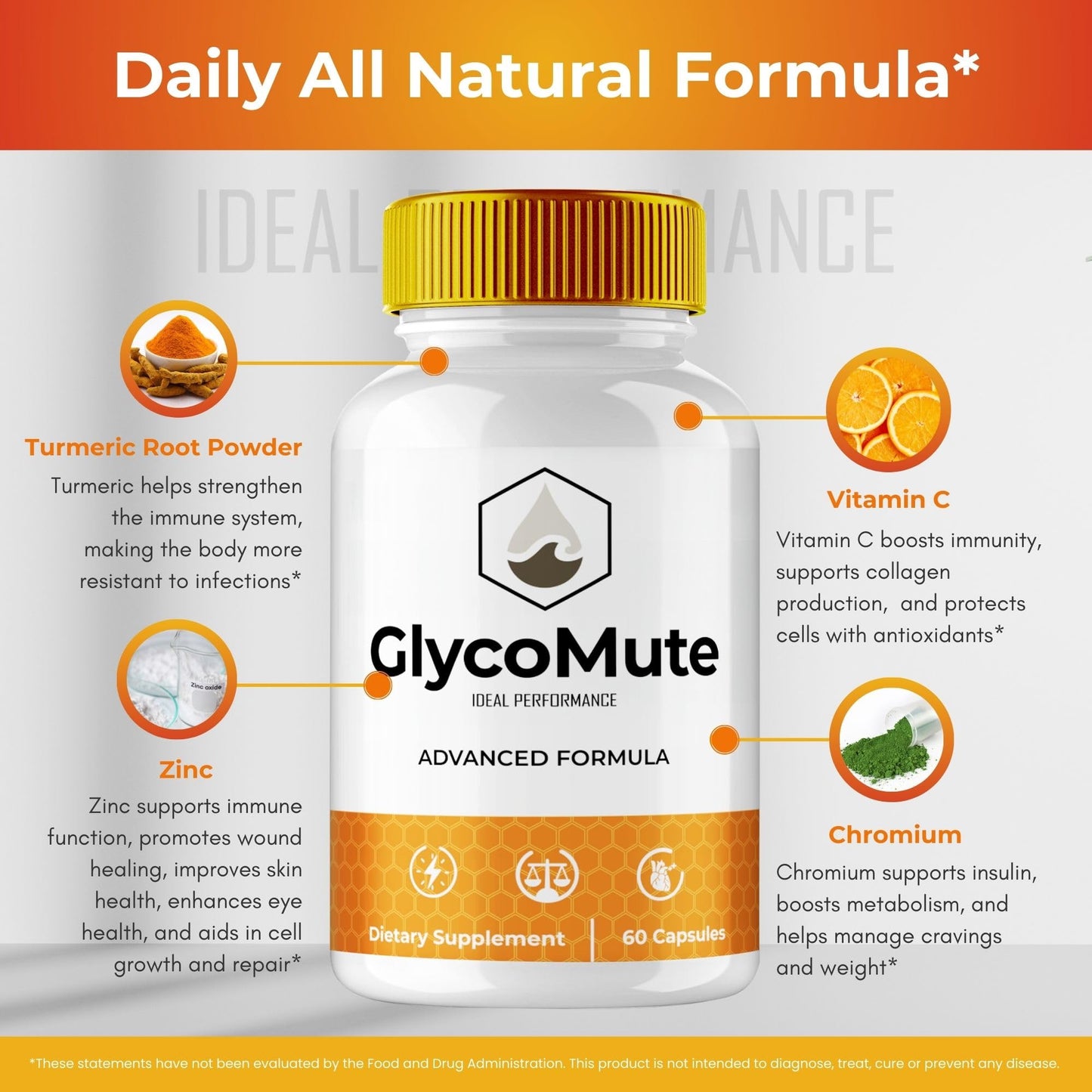 IDEAL PERFORMANCE GlycoMute Capsules 60 Count