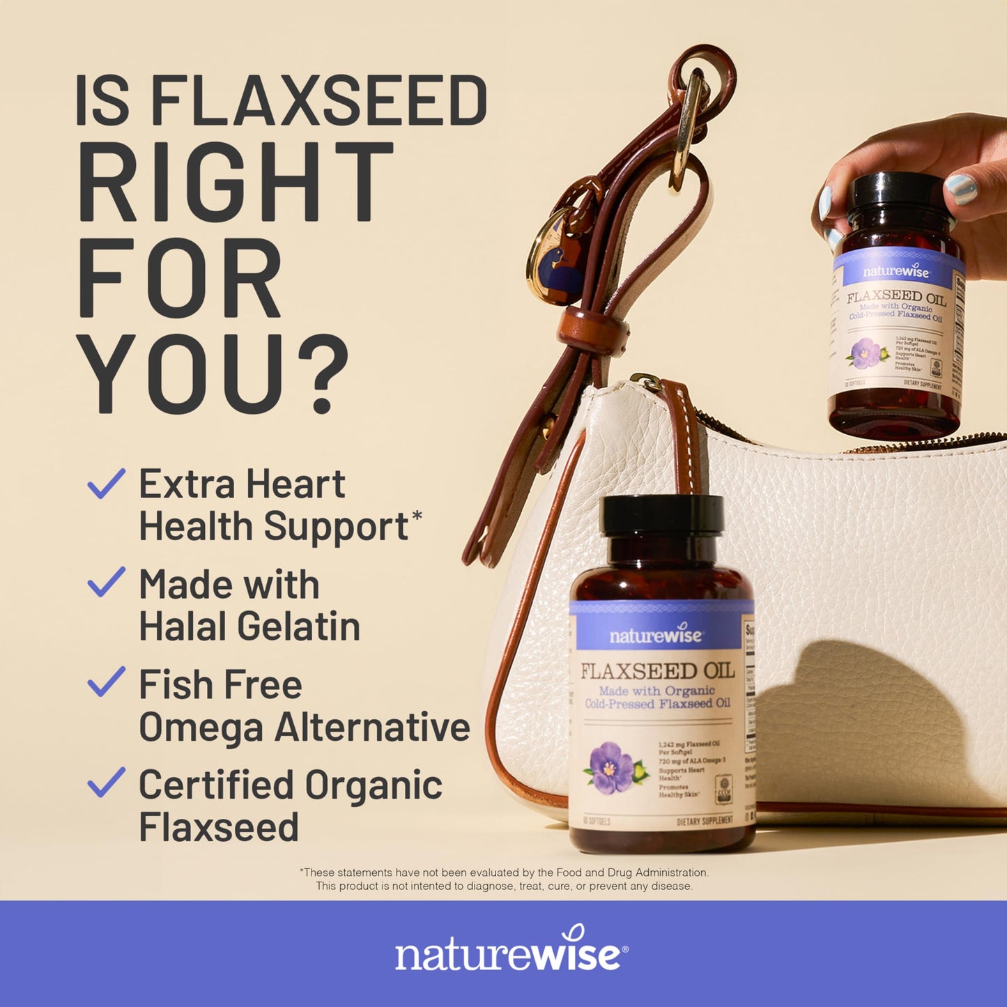 NatureWise Flaxseed Oil Softgels 480