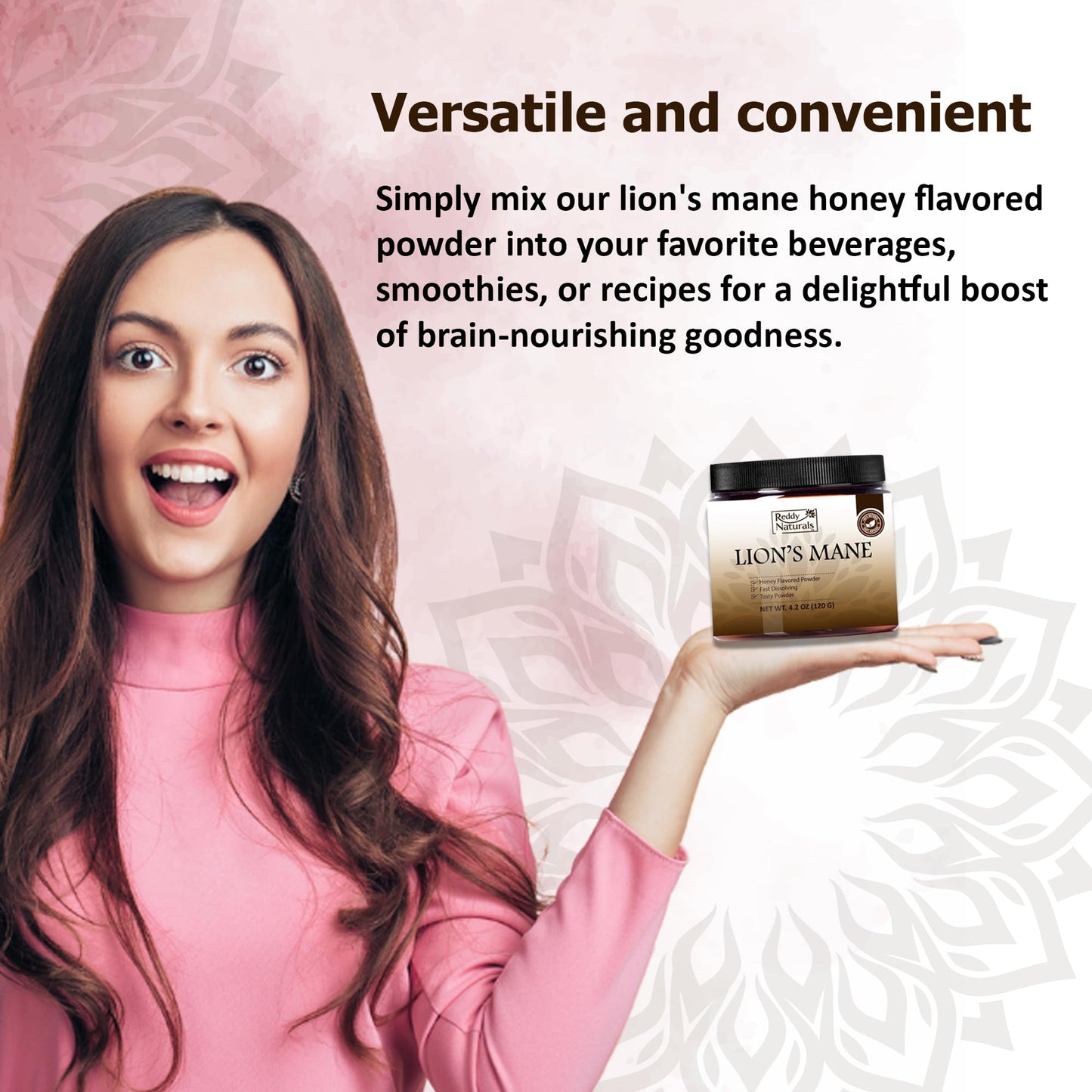 Reddy Naturals Lion’s Mane Mushroom Powder 4.02 Ounce