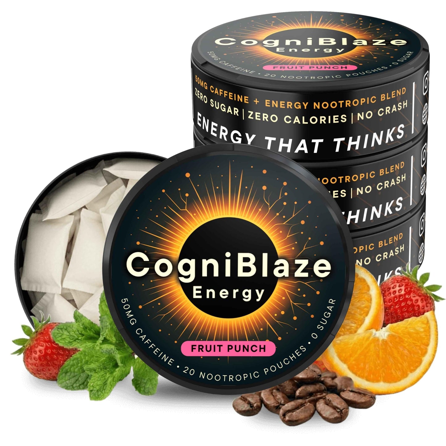 CogniBlaze Nootropic Pouches Caplets 80 Count