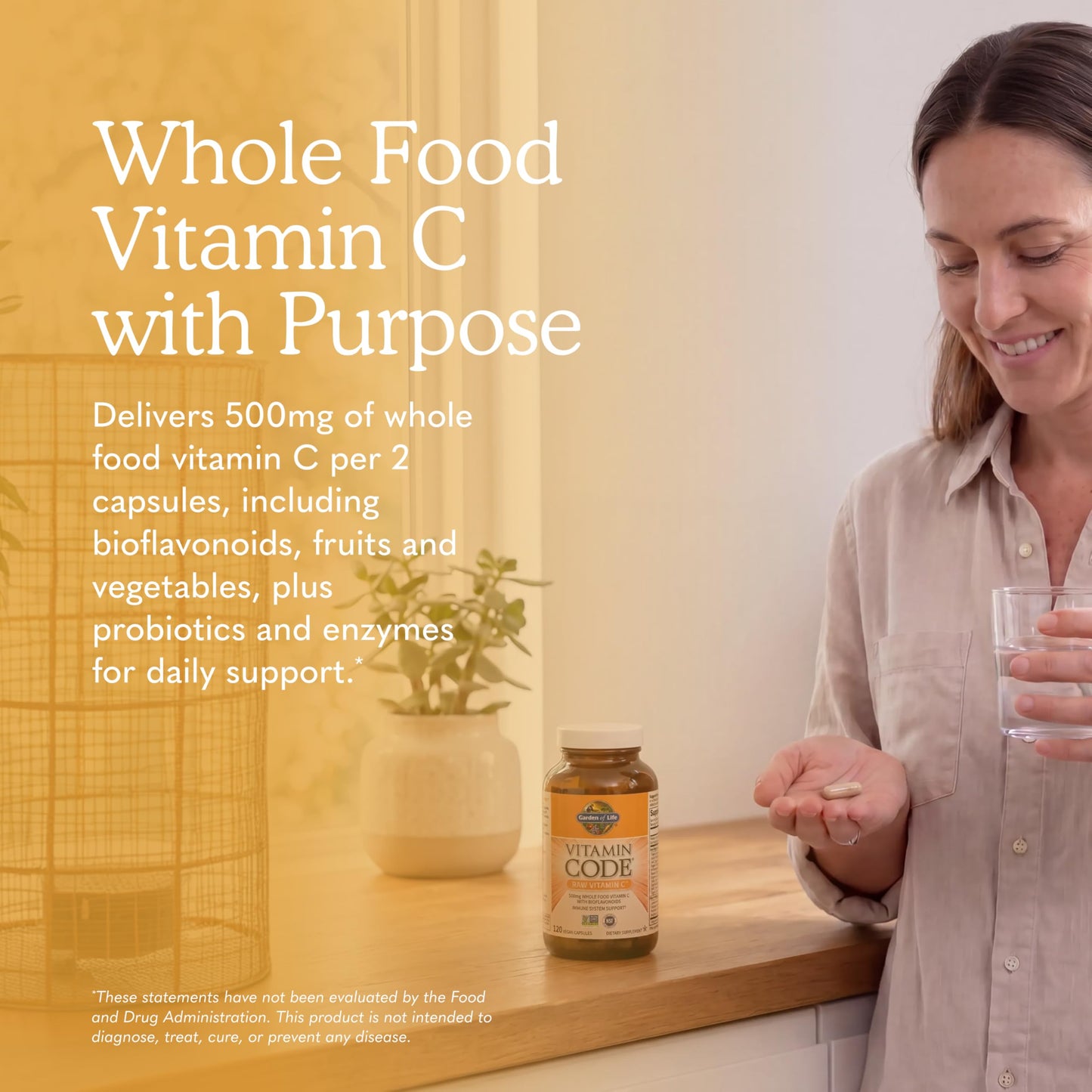Garden of Life Vitamin Code Raw Vitamin C Capsule 120 Count