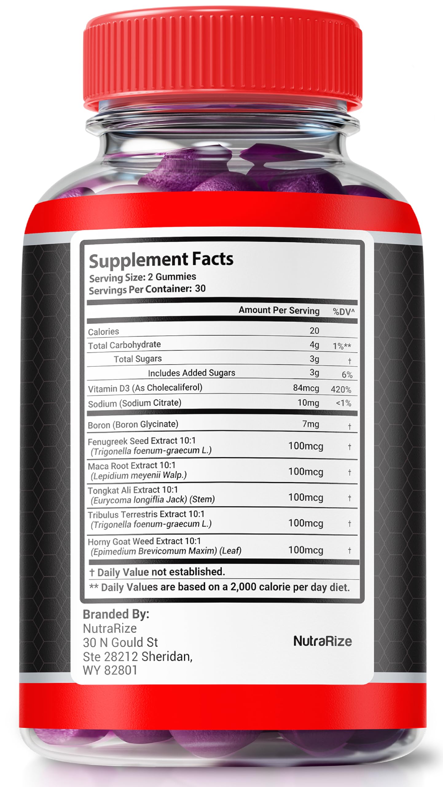 NutraRize Erectasure Gummies for Men – Official ME Formula with Natural Blend to Support Male Energy, Stamina & Performance, 60 Gummies
