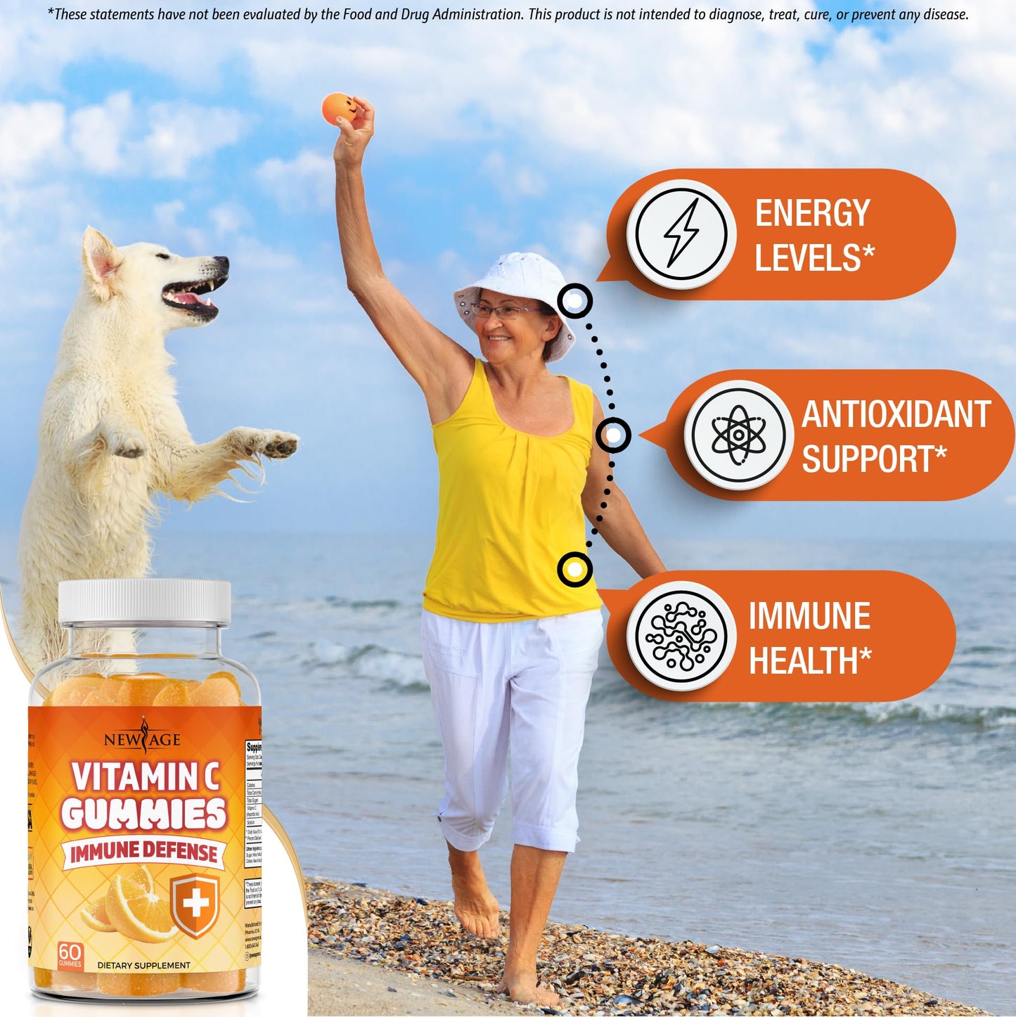 NEW AGE Vitamin C Gummies 120 Gummies