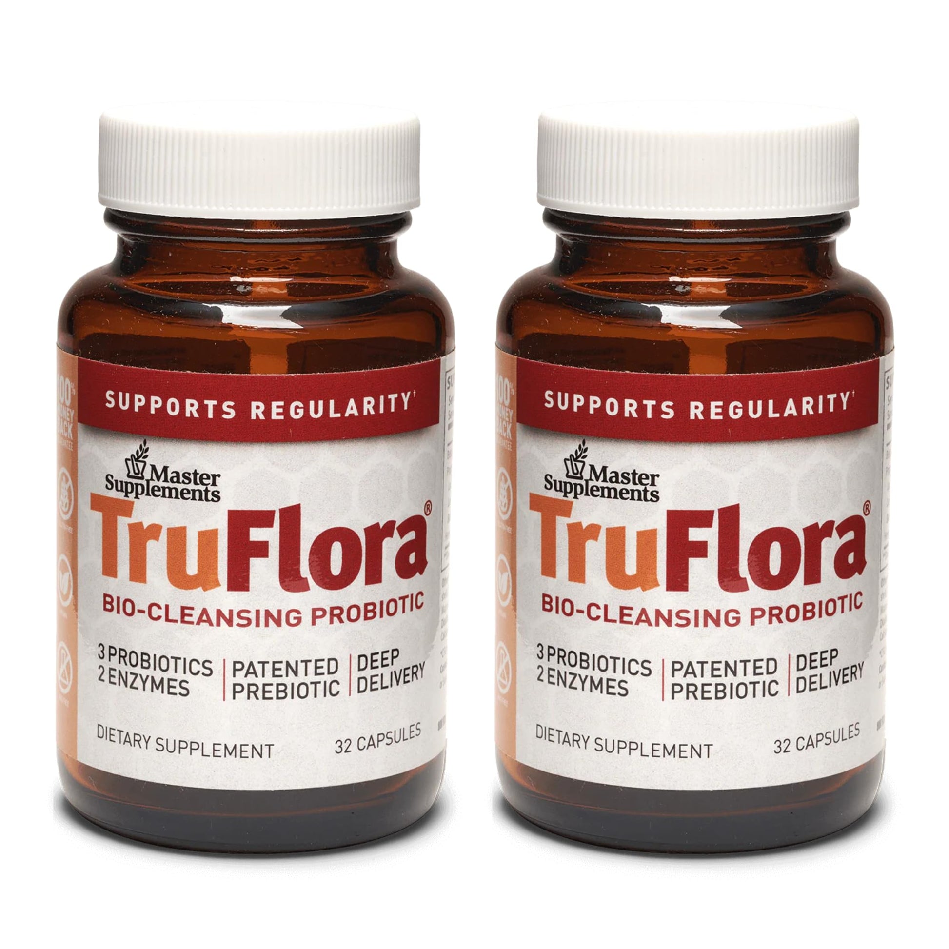 TruFlora Master Supplements Probiotic & Enzyme Capsule, 64 Count