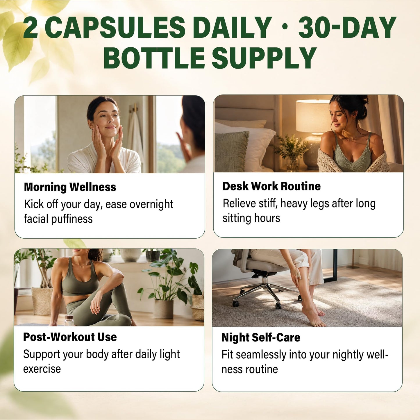 Dobeko Lymphatic Drainage Supplements Support Fluid Balance & Lymph System Health, 60 Capsules