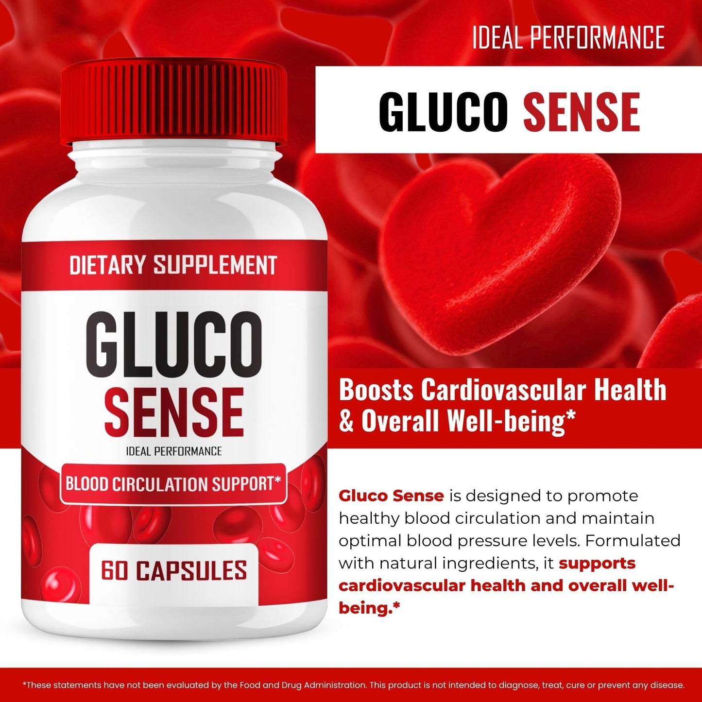 IDEAL PERFORMANCE GlucoSense Capsules 300 Count