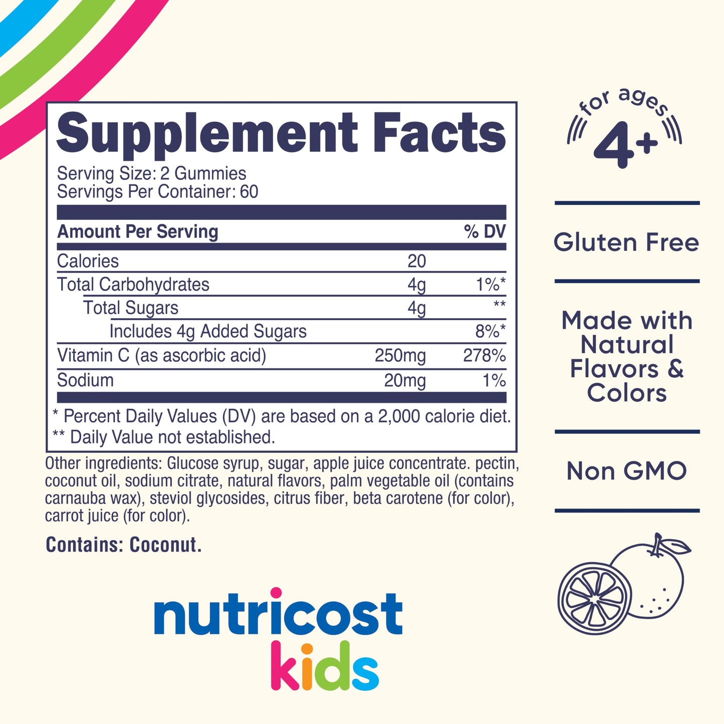 Nutricost Kids Vitamin C Gummies Gummy 120 Gummies