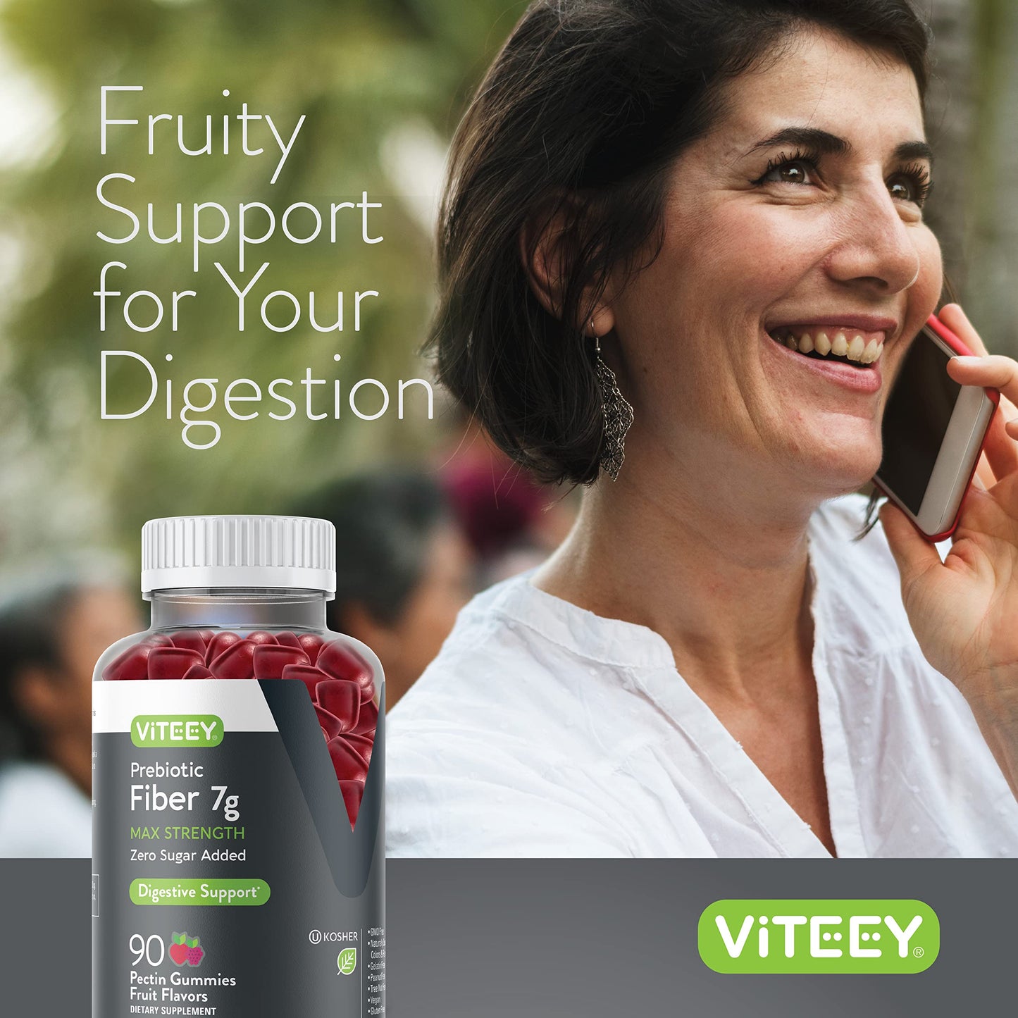 Viteey Prebiotic Fiber Gummies Gummy 90 Count