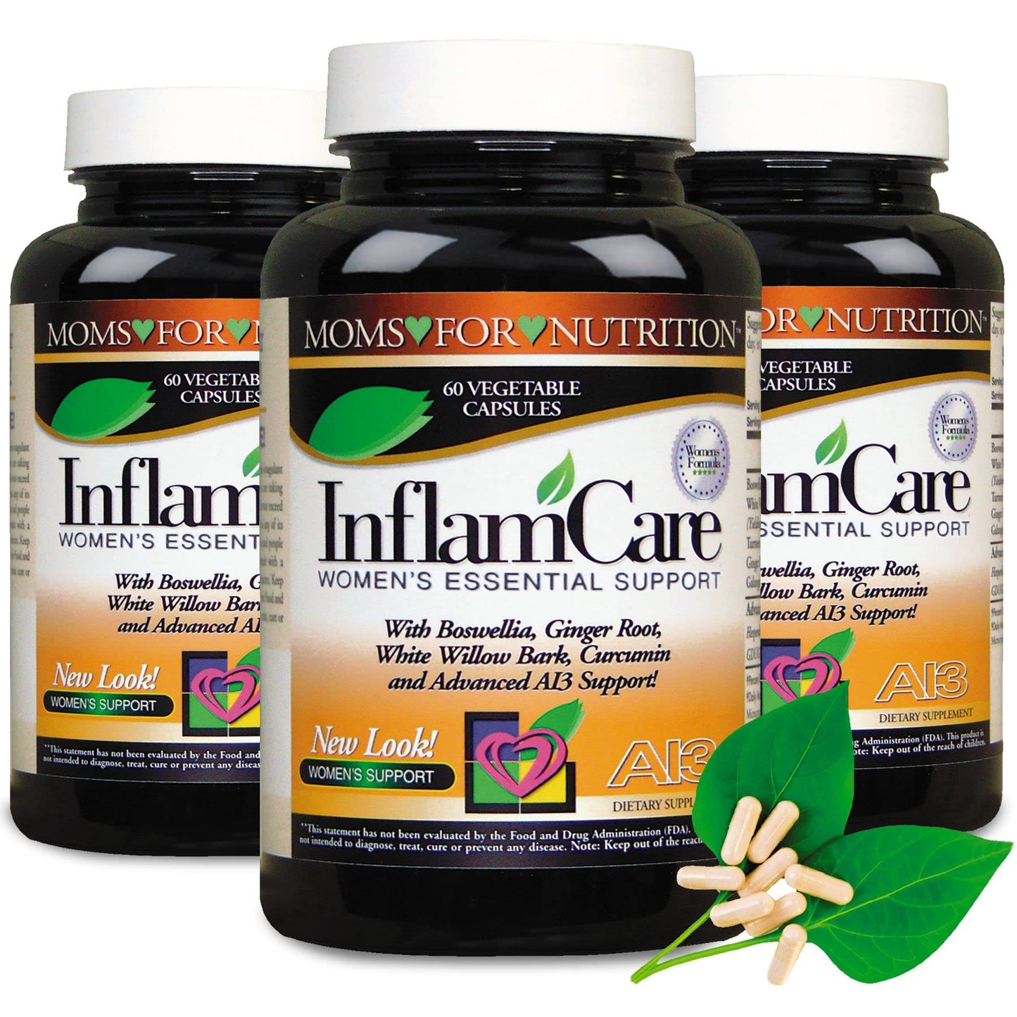 Moms For Nutrition InflamCare 3000mg Women's Formula Gluten Free Capsule 120 Count