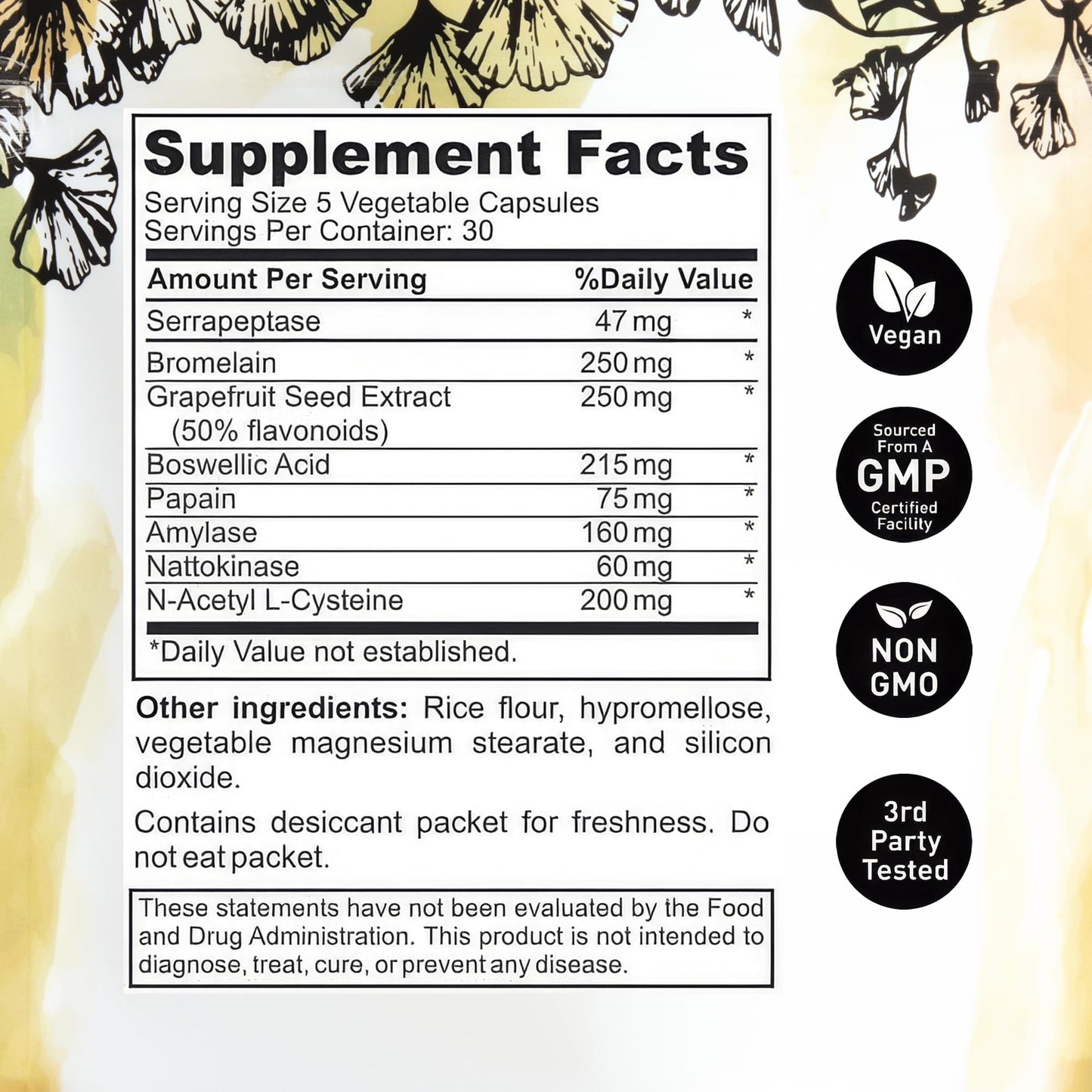 Inspired Nutrition Bio-Fibrin Multi-Enzyme Formula Capsule 150 Count