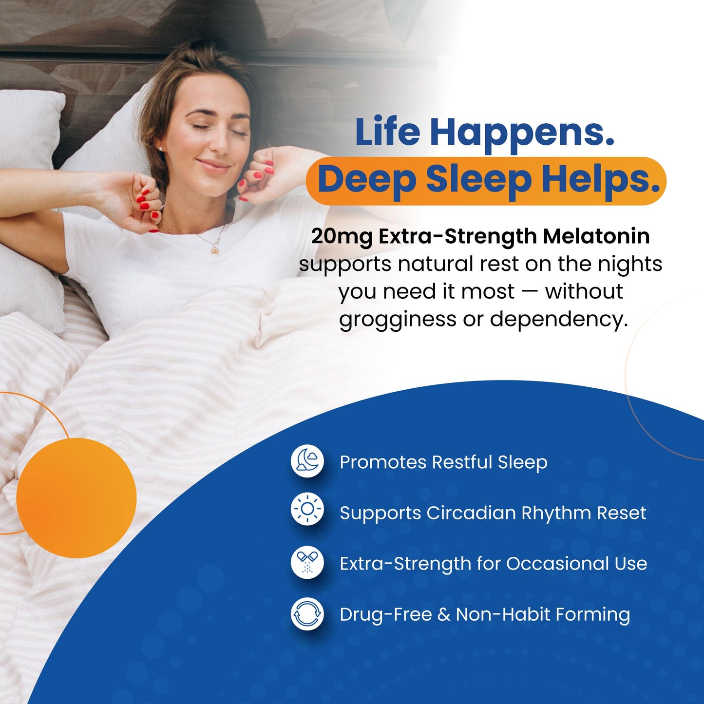 Perfect Vitamin Products Melatonin 20mg MAX High Dose Vegan 60 Capsules