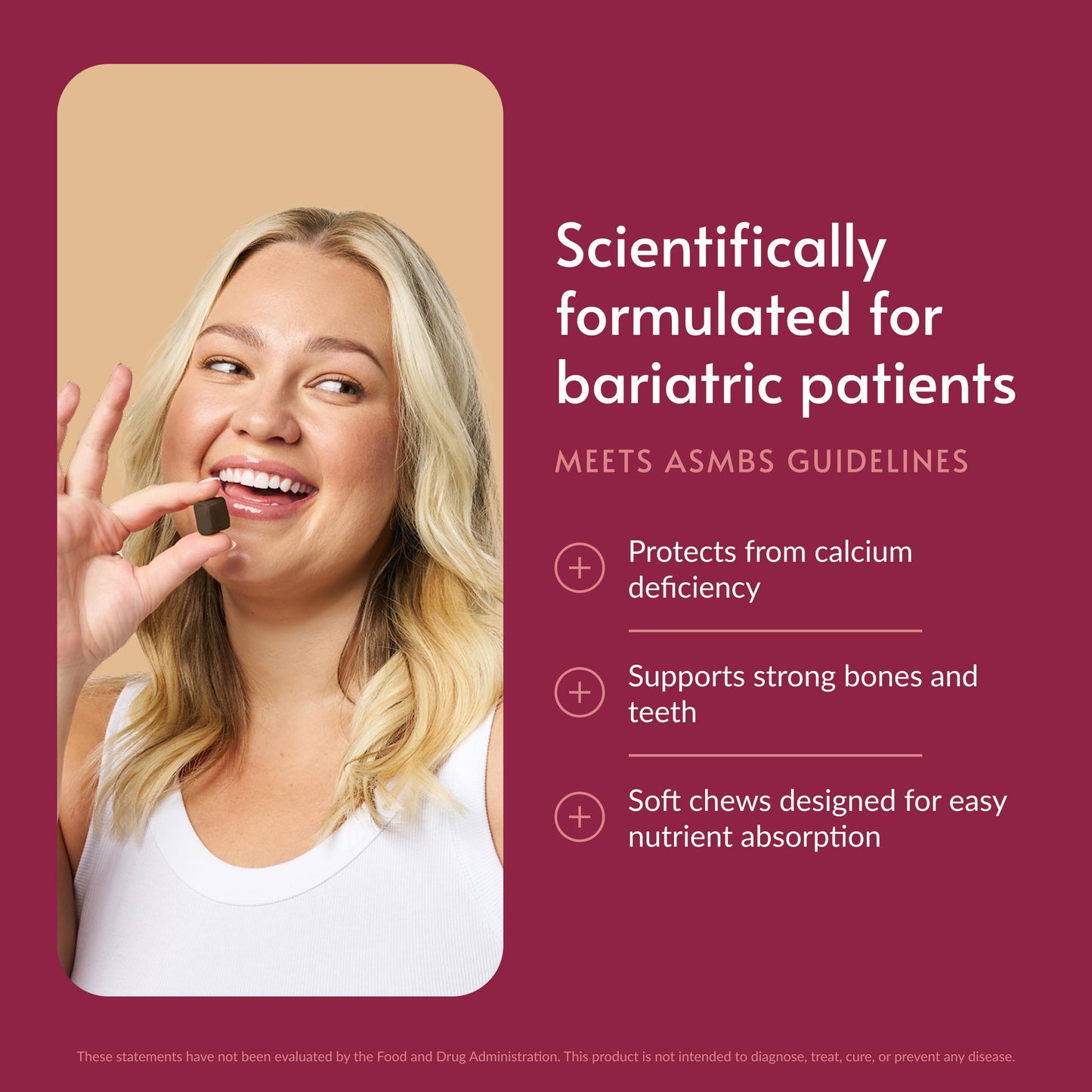 Bariatric Advantage Calcium Citrate Chewy Bites Gummy 90 Count