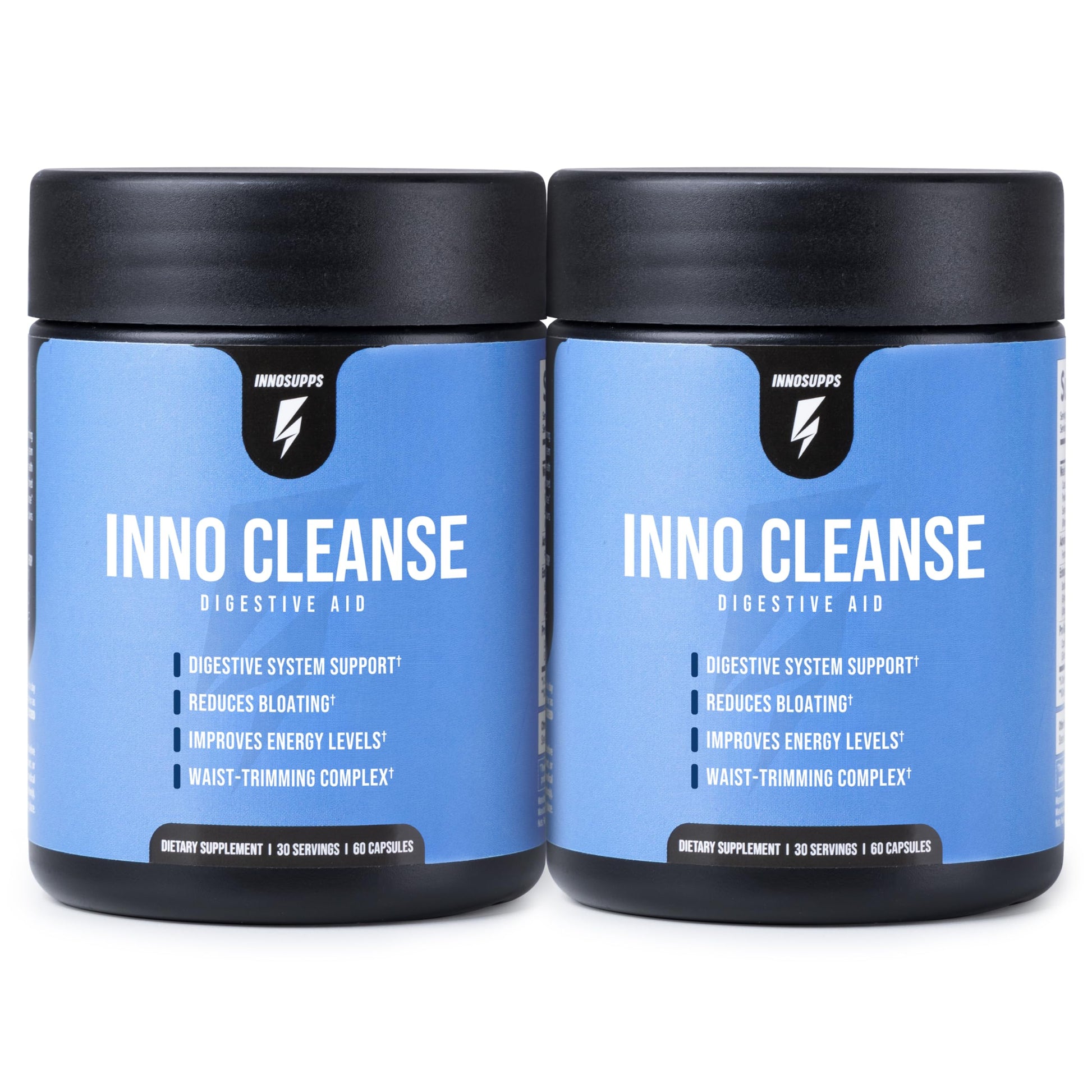 InnoSupps Inno Cleanse 14 Day Colon & Detox Flush, Waist Trimming Complex, Gut Cleanse, Digestive System Support, Stool Softener & Reduced Bloating & Occasional Constipation Relief Capsules, 120 Count