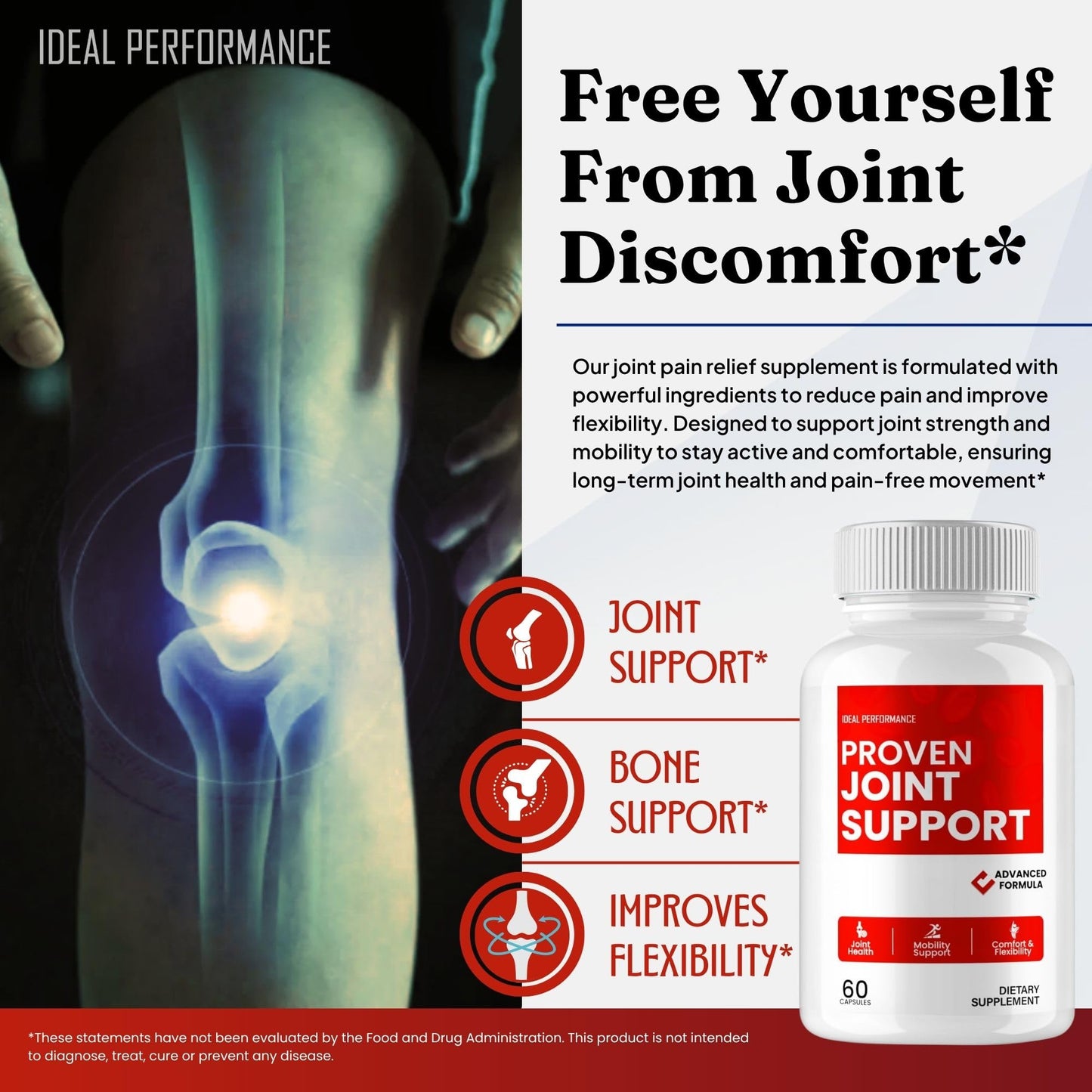 IDEAL PERFORMANCE Proven Joint Support Capsules 60 Count