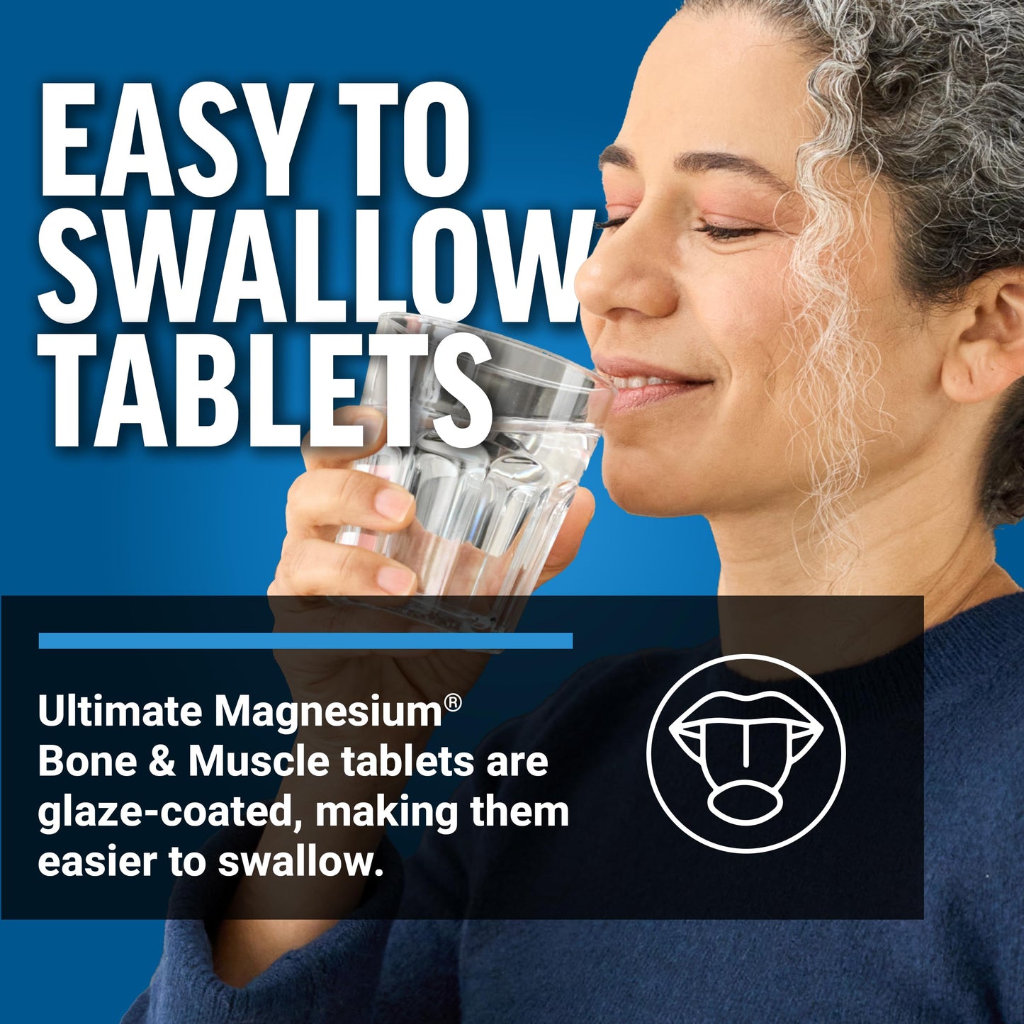 Force Factor Ultimate Magnesium Glycinate, Calcium & Vitamins D3 & K2 Tablets, 120 Count