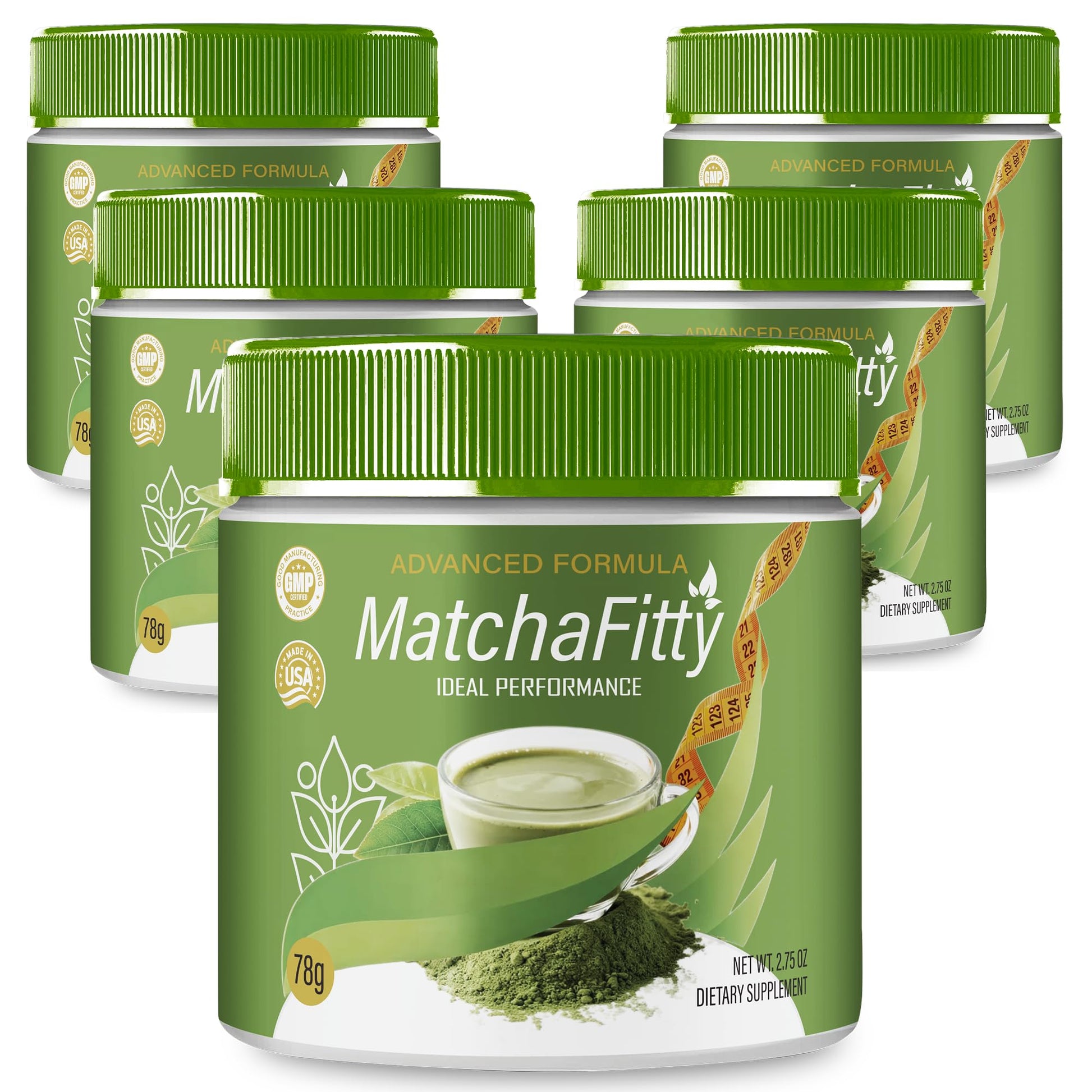 IDEAL PERFORMANCE MatchaFitty Digestive Health Support Supplement Powder, 10 oz