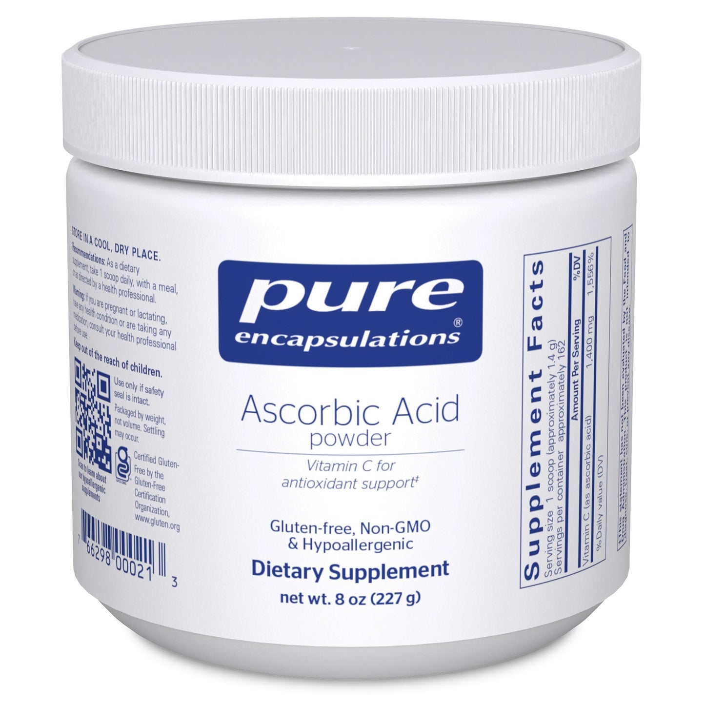Pure Encapsulations Ascorbic Acid Powder, 8 Ounces