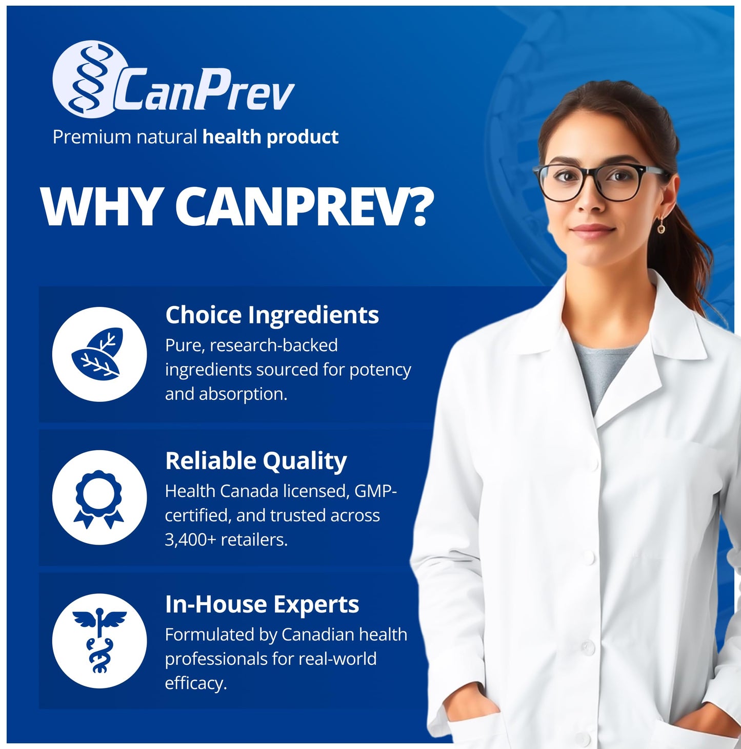 CanPrev Magnesium Bisglycinate Chelated + GABA & Melatonin Capsules, 120 Capsules