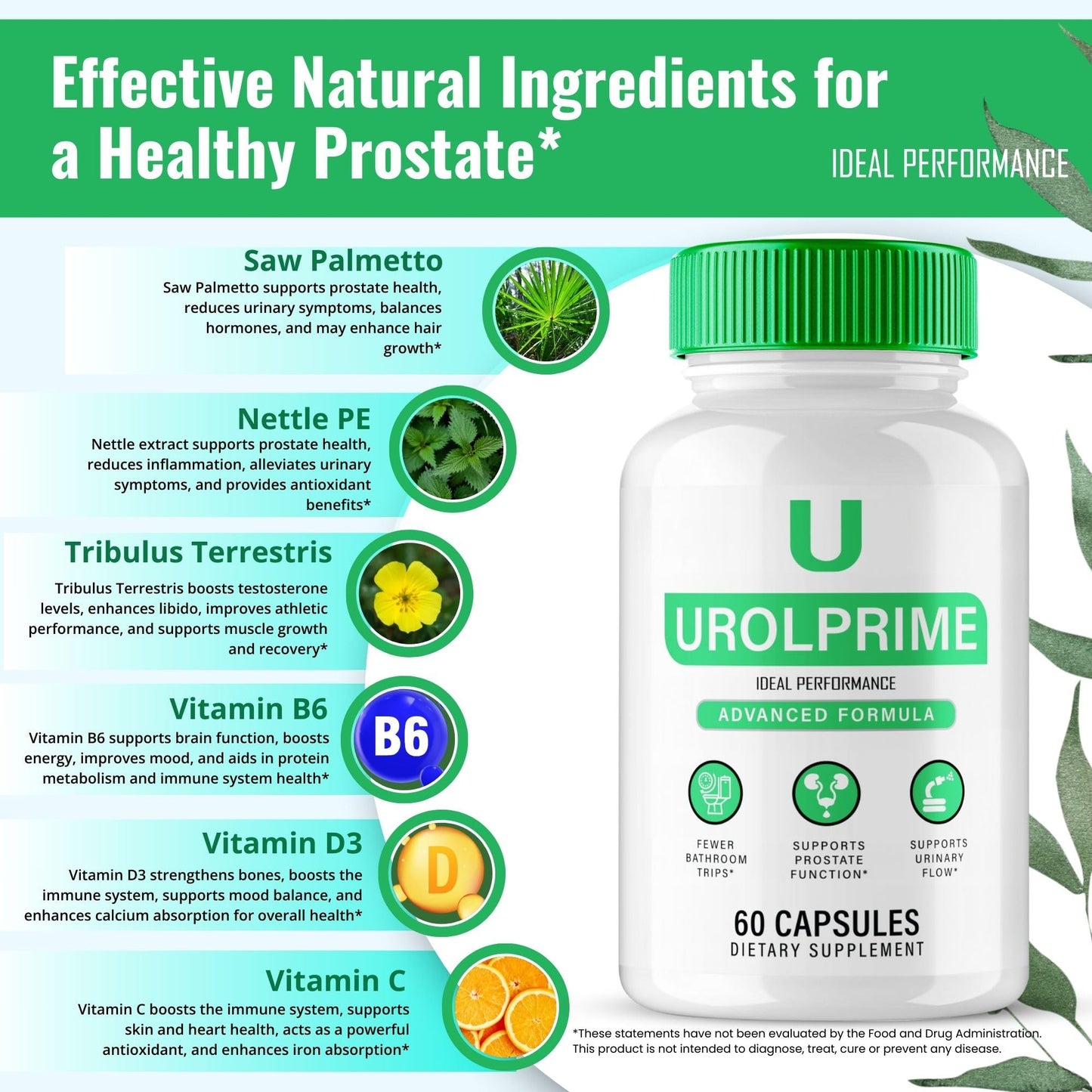 IDEAL PERFORMANCE UrolPrime Capsules 120 Count