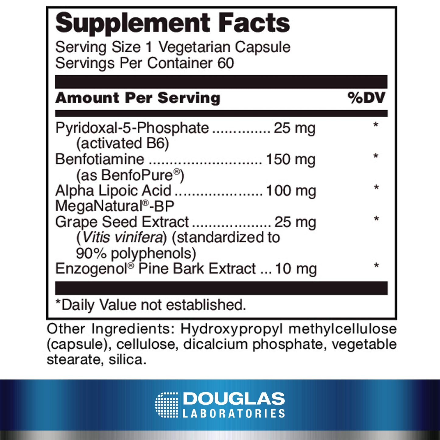 Douglas Laboratories Ultra Benfotiamine Capsule 60 Count