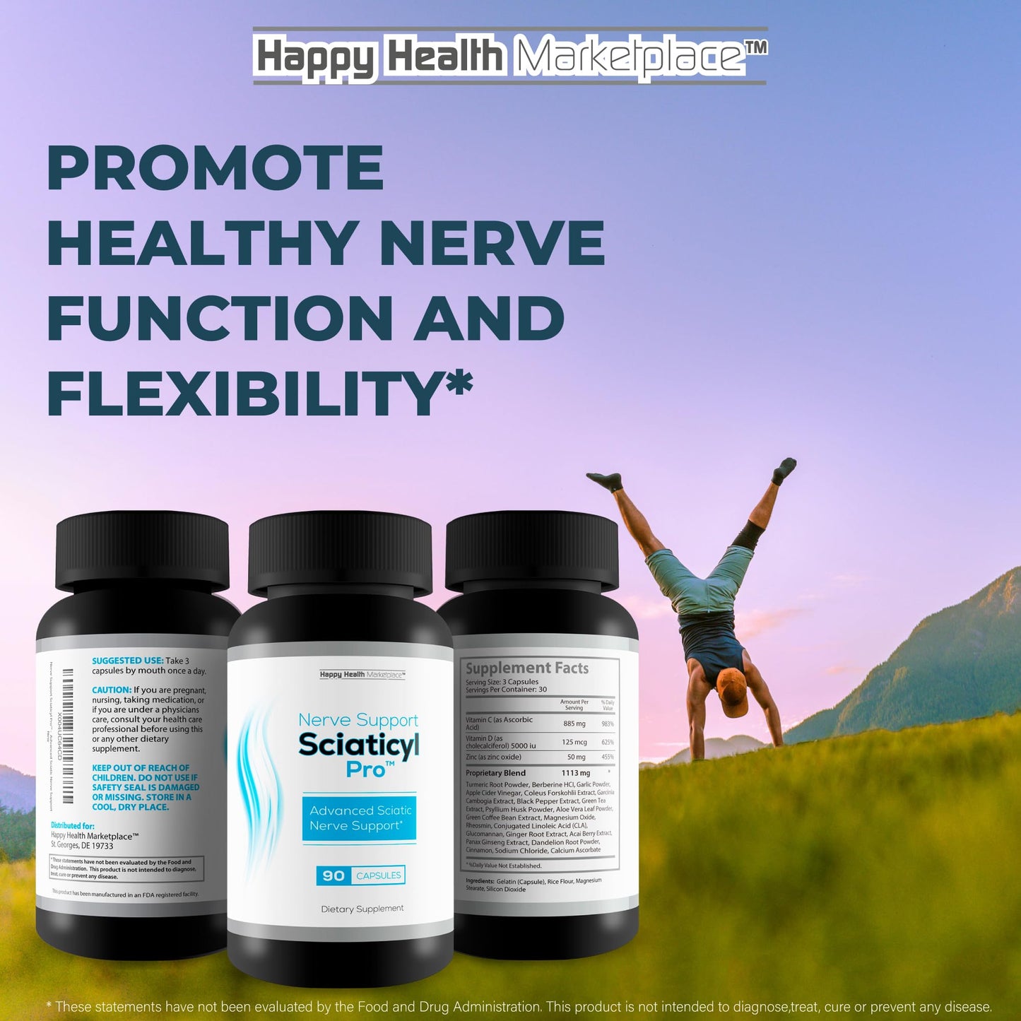 Happy Health Marketplace Sciaticyl Pro Nerve Support 90 Capsules