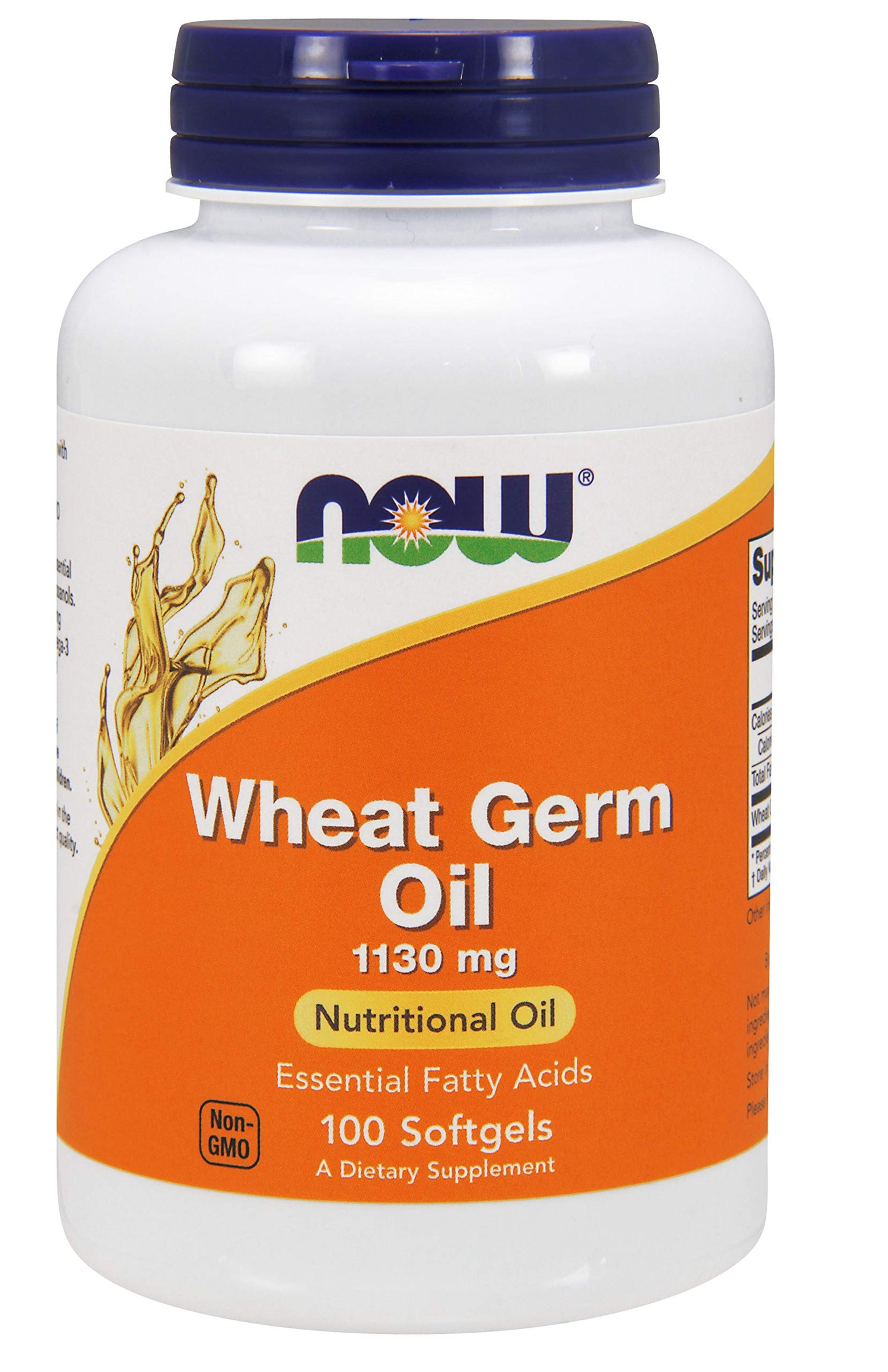 NOW Foods Wheat Germ Oil Softgels, 200 Softgels