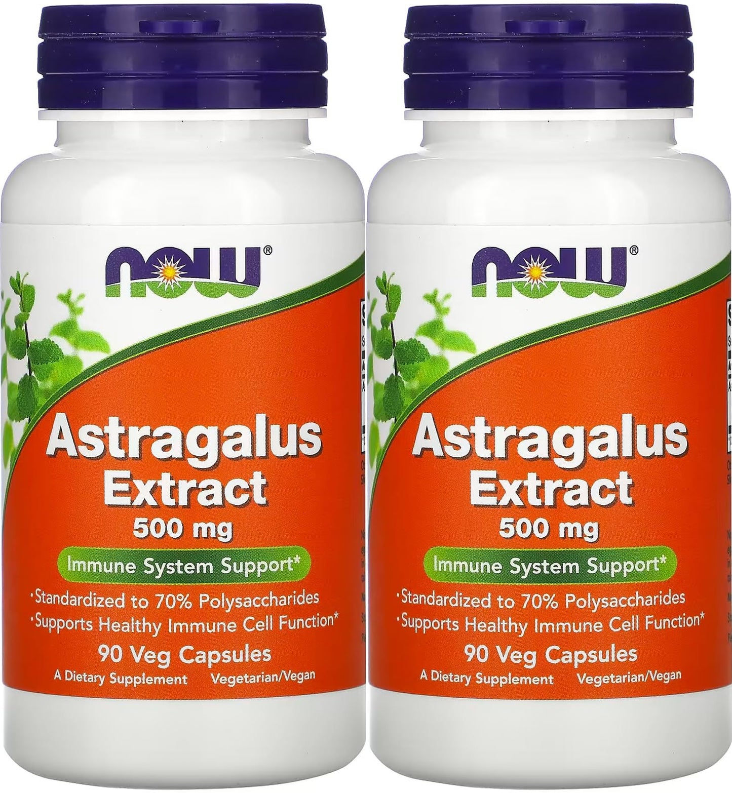NOW Foods Astragalus 70% Extract 500 mg Veg-Capsules, 180 Count