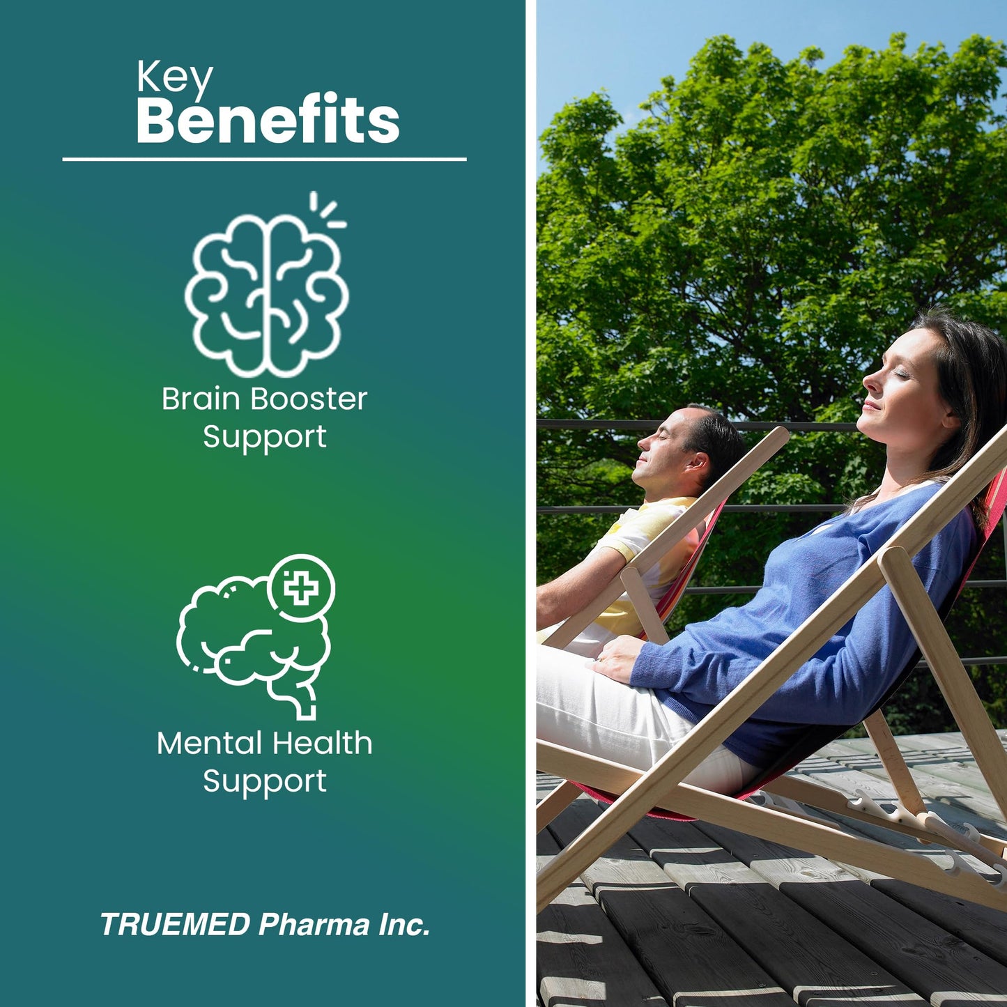 TRUEMED Calmer Mind Nootropic, 60 Capsules