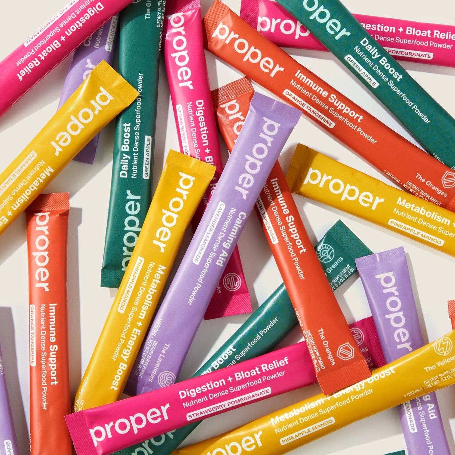 Proper The Essentials Super Foods Powder 5-Stick Variety Pack, 1.02 Ounce
