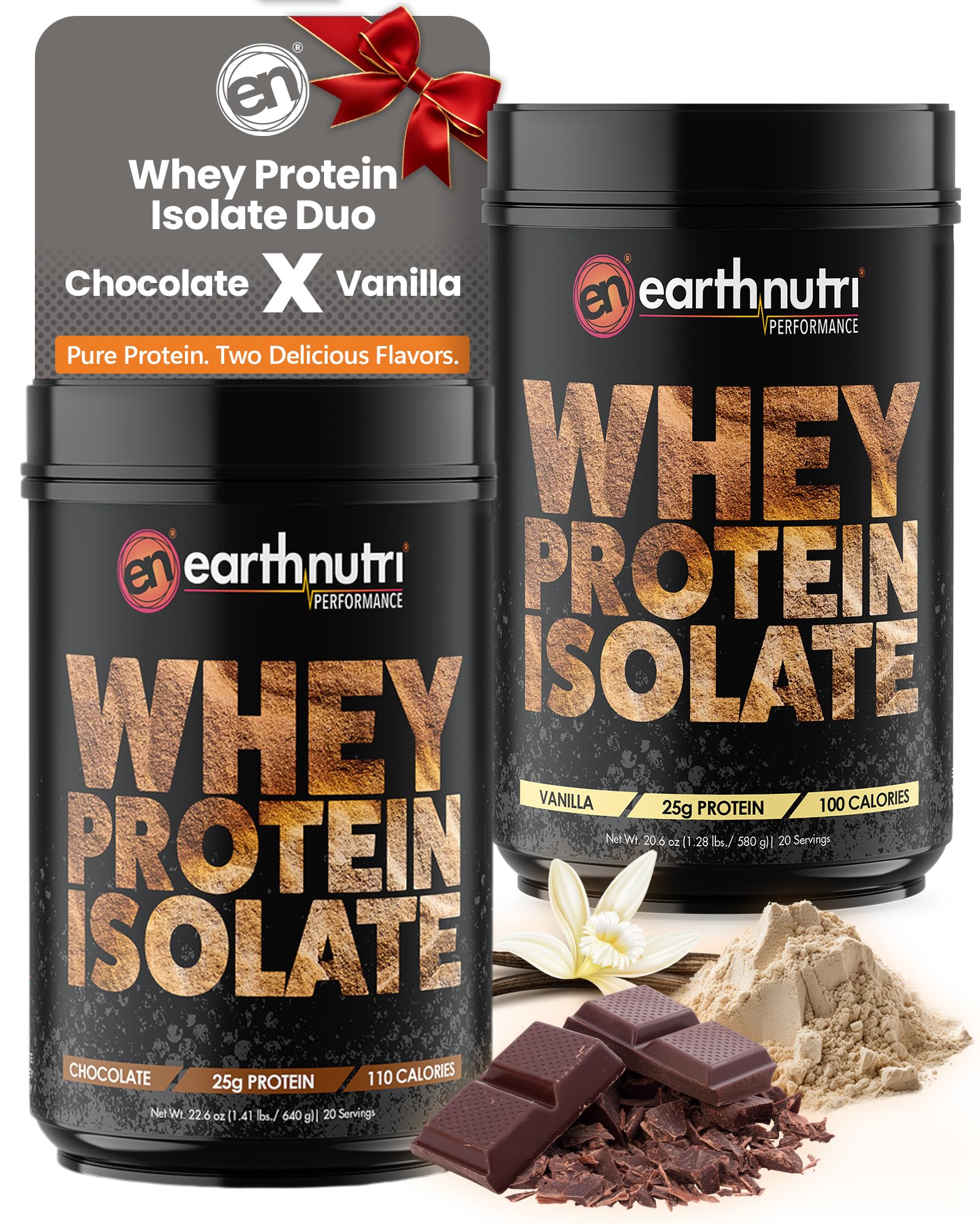 EarthNutri Whey Isolate Protein Powder Bundle 53.3