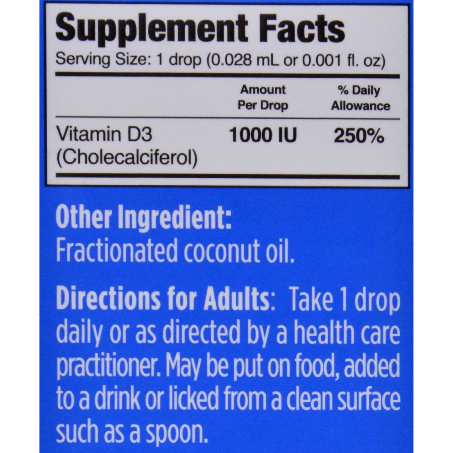 Ddrops Vitamin D3 1000 IU Drops, 180 Drops