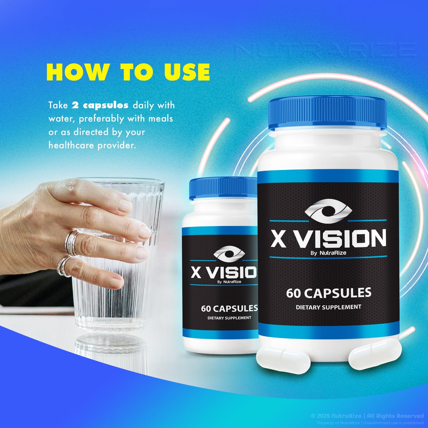 NutraRize X Vision Capsules, 120 Capsules