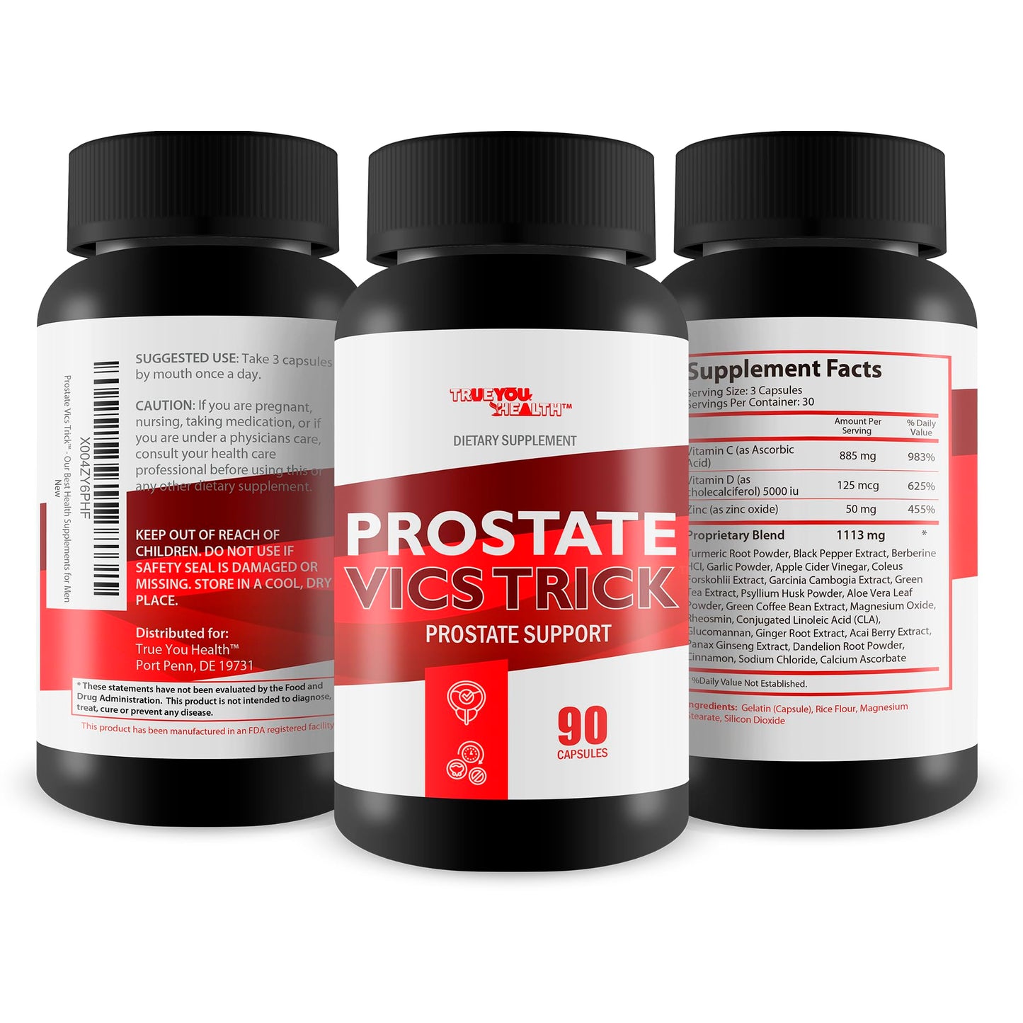 True You Health Prostate Vics Trick Capsule 90 Count