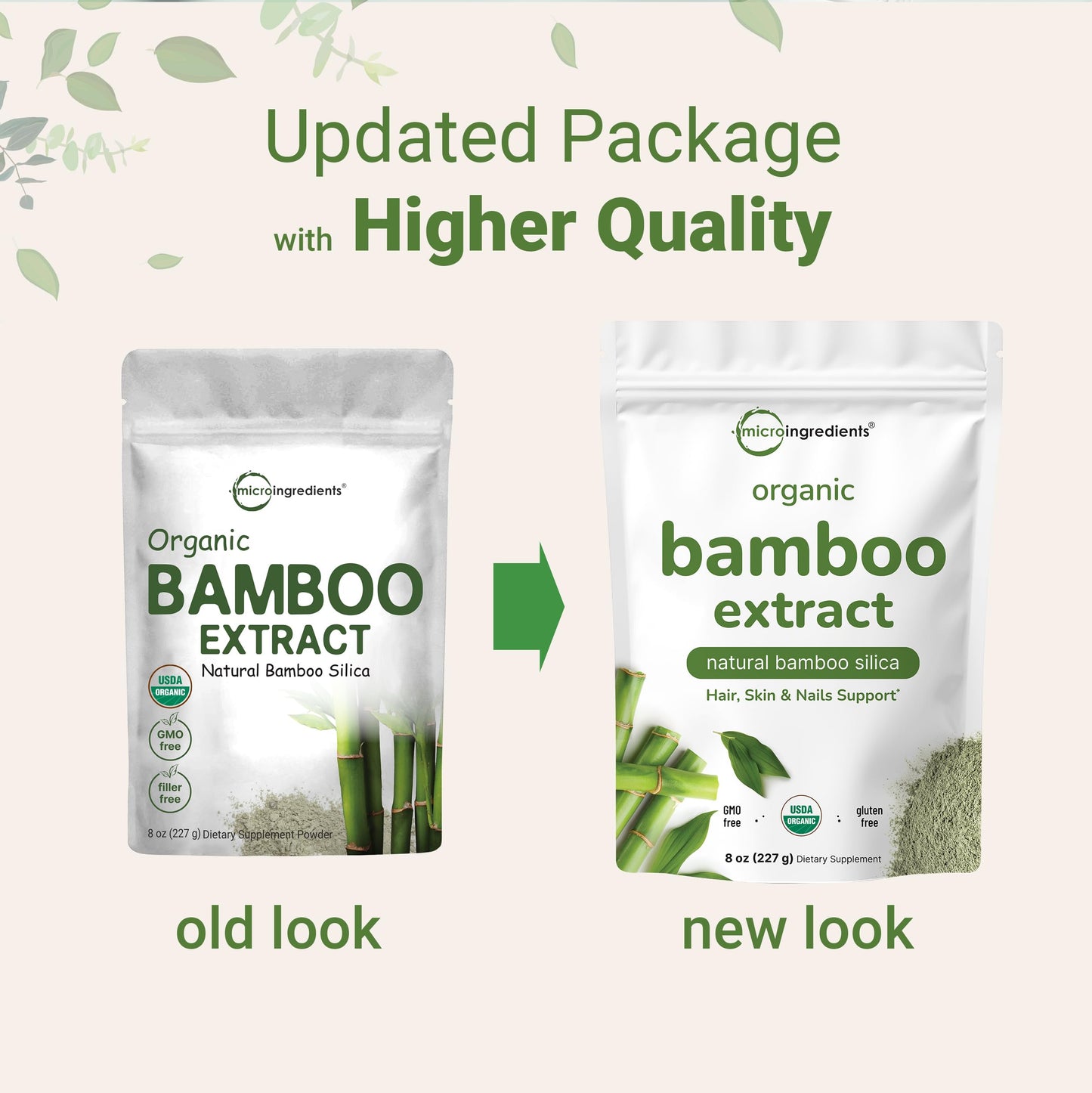 Micro Ingredients Organic Bamboo Extract Powder, 8 oz