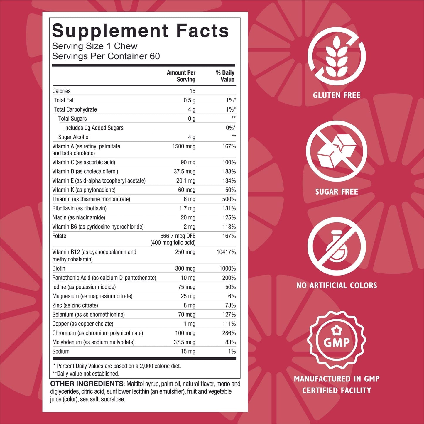 Celebrate Bariatric Supplements Bariatric Multivitamin Gummy 60 Count