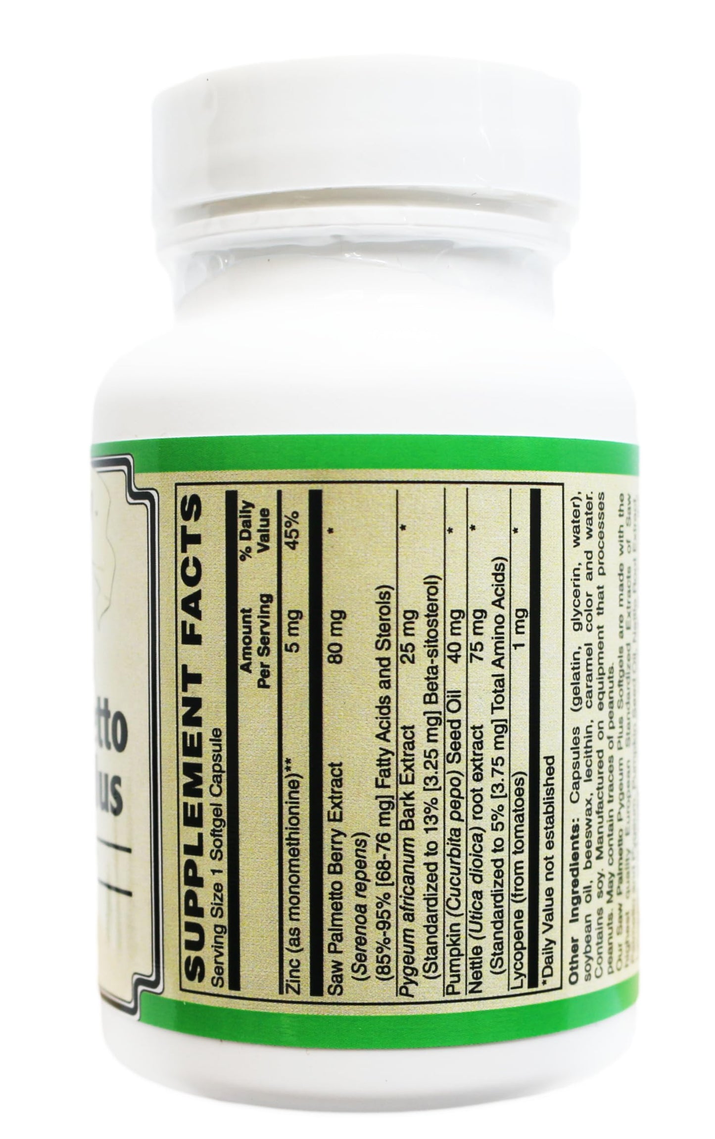 AlchePharma Saw Palmetto & Pygeum Plus-Prostate Support European Standardized Professional Formula Softgel 60 Count