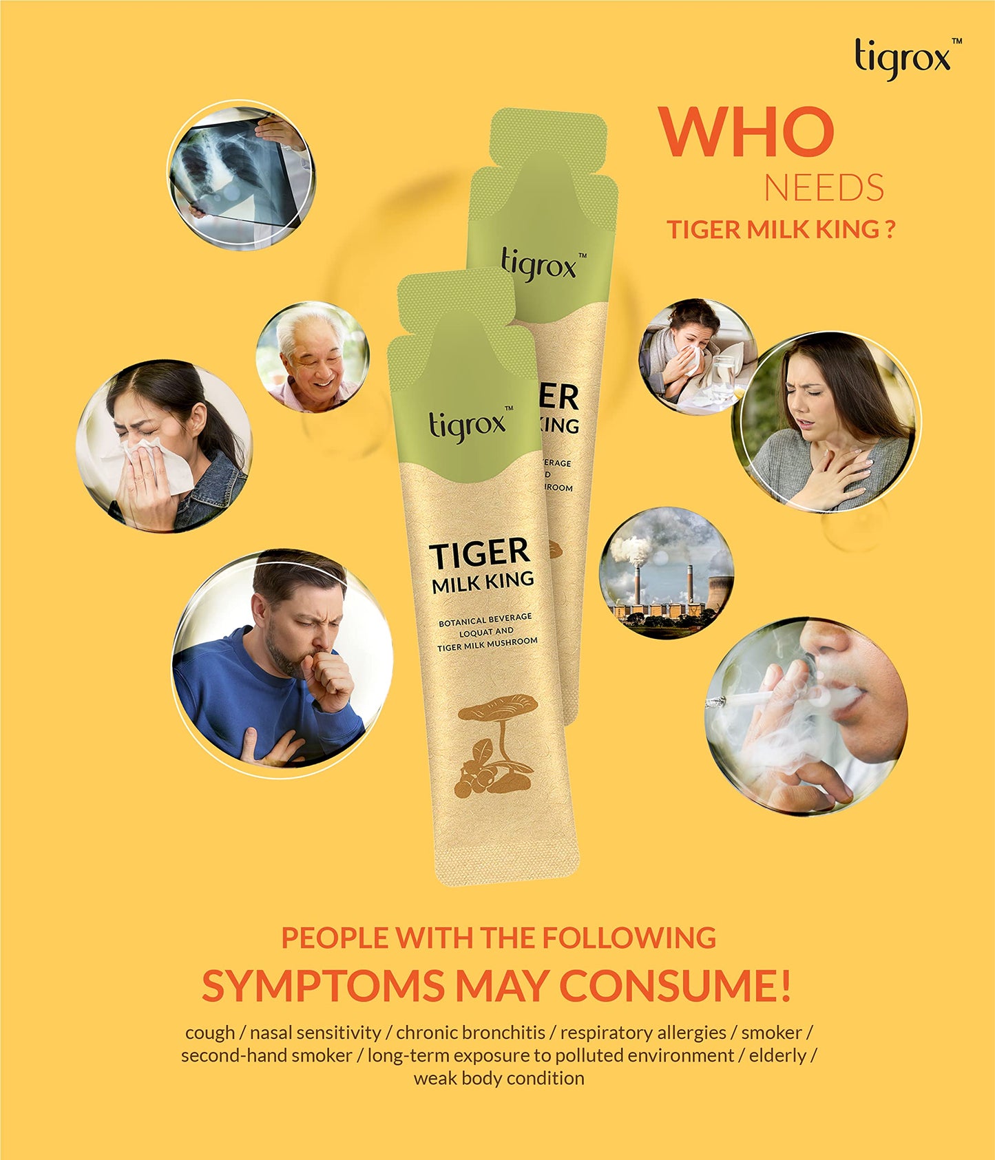WELLOUS Tigrox Tiger Milk King Loquat Botanical Beverage for Digestive Balance, Immune Chewable, 1