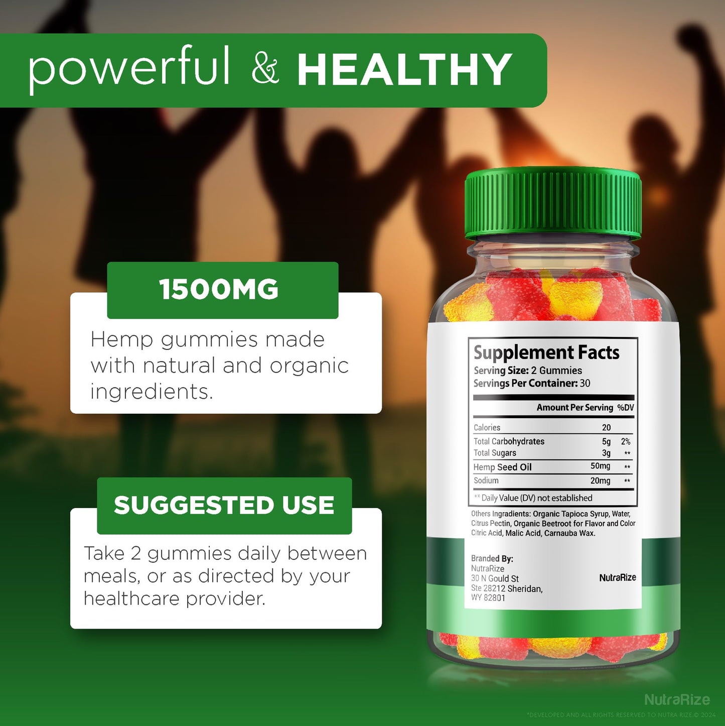 NutraRize LuCana Farms Gummies 180 Gummies