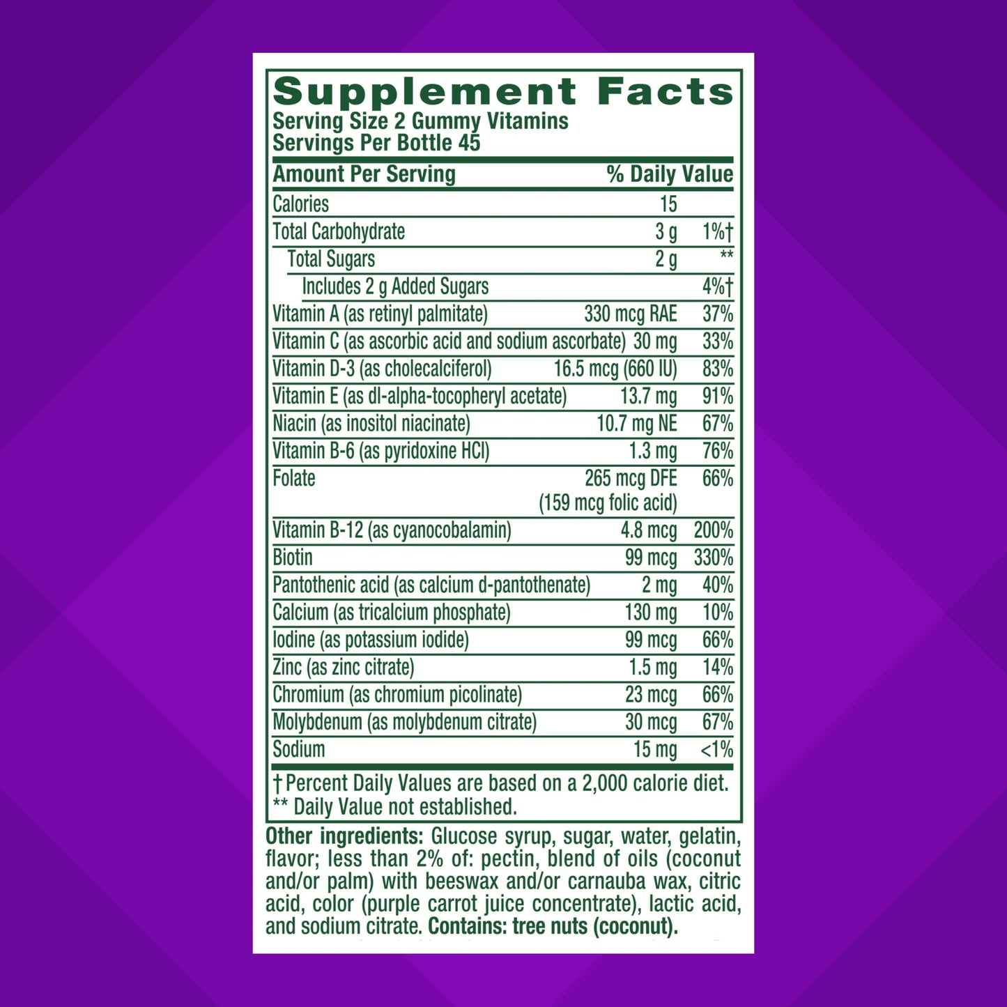 Vitafusion GLP-1 Support Multivitamin Gummy, 90 Count
