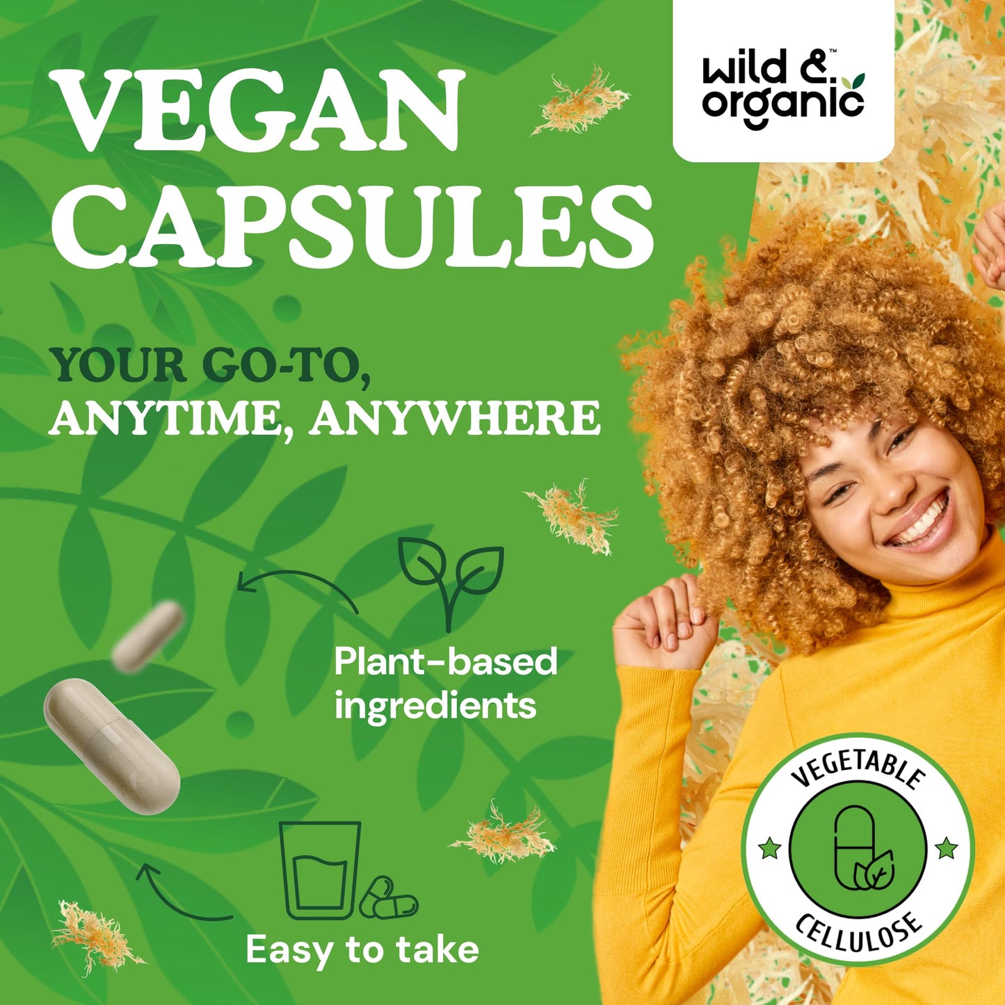 Wild & Organic Sea Moss Capsules 120 Count