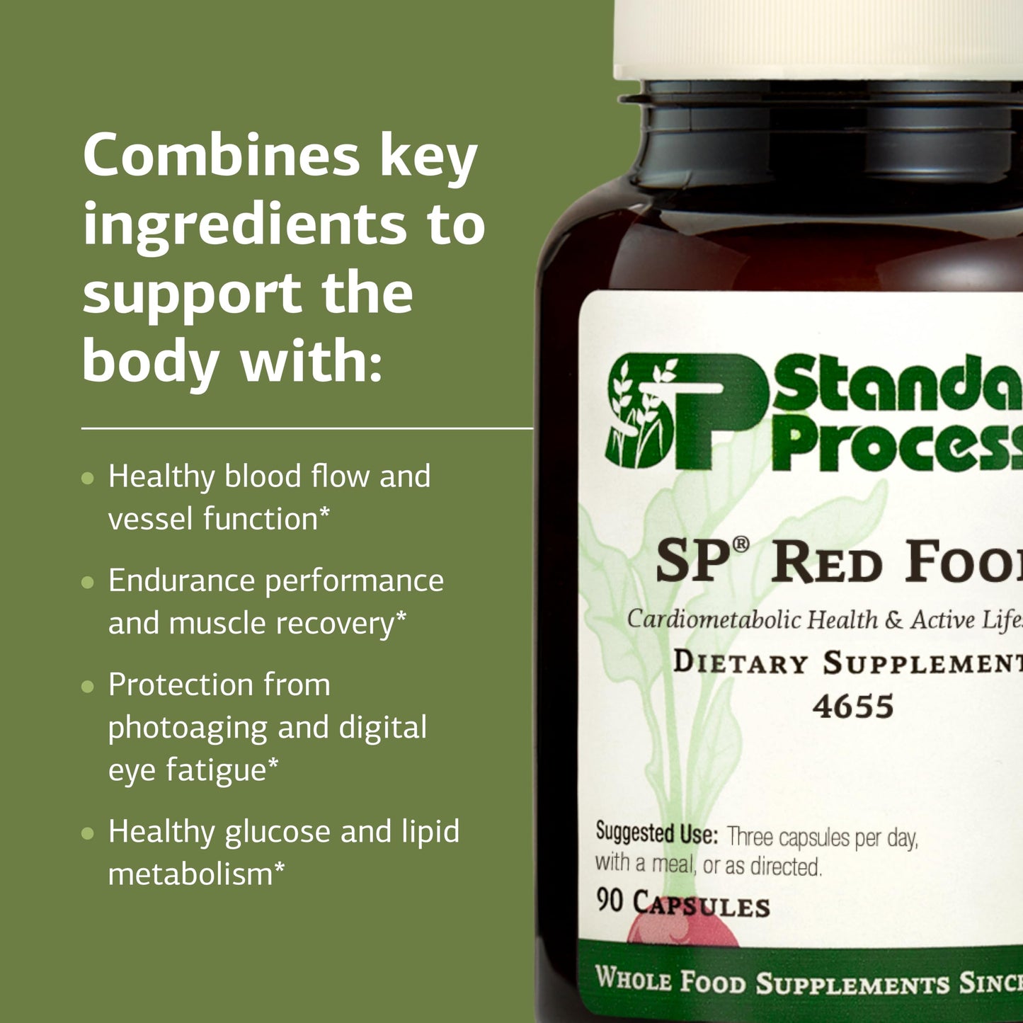 Standard Process Inc. SP Red Food Capsules 90