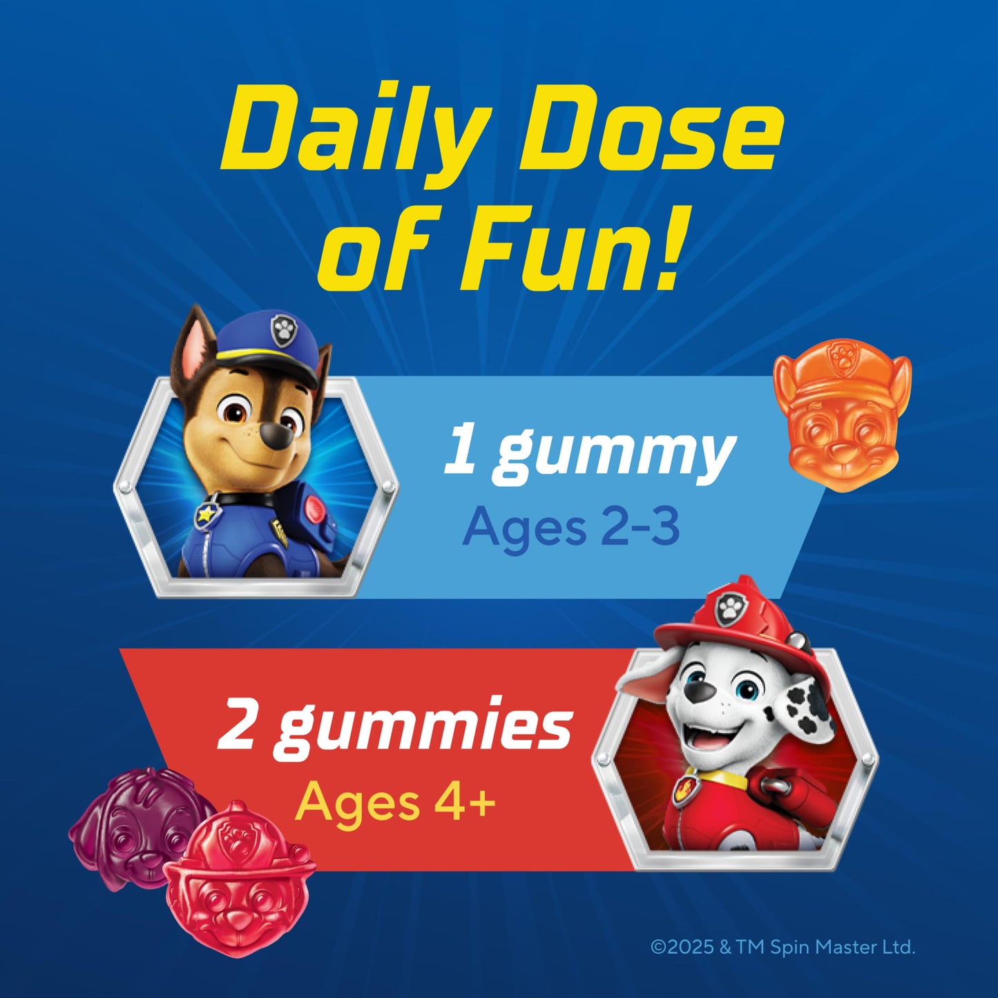 Lil Critters Nickelodeon Paw Patrol Kids Multivitamin Gummies 60 Count