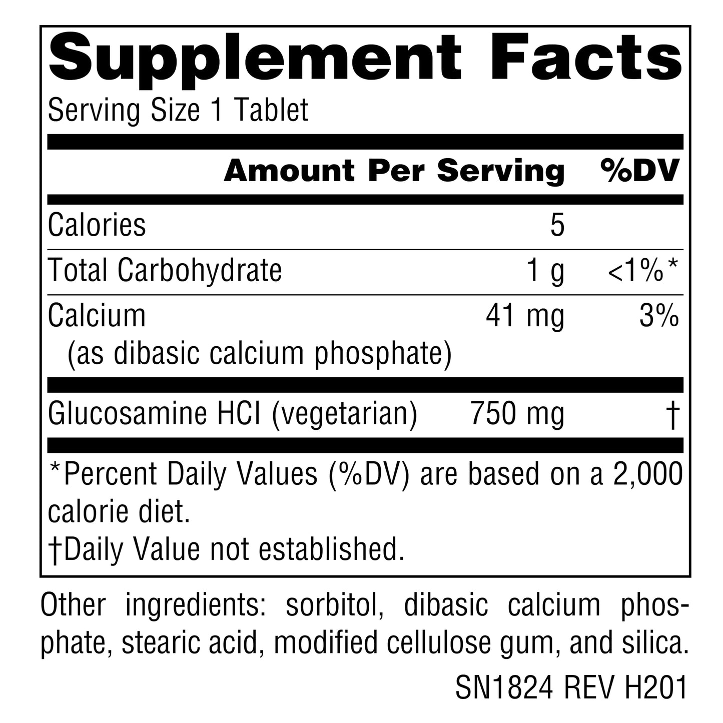 Source Naturals Vegetarian Glucosamine 60 Tablets
