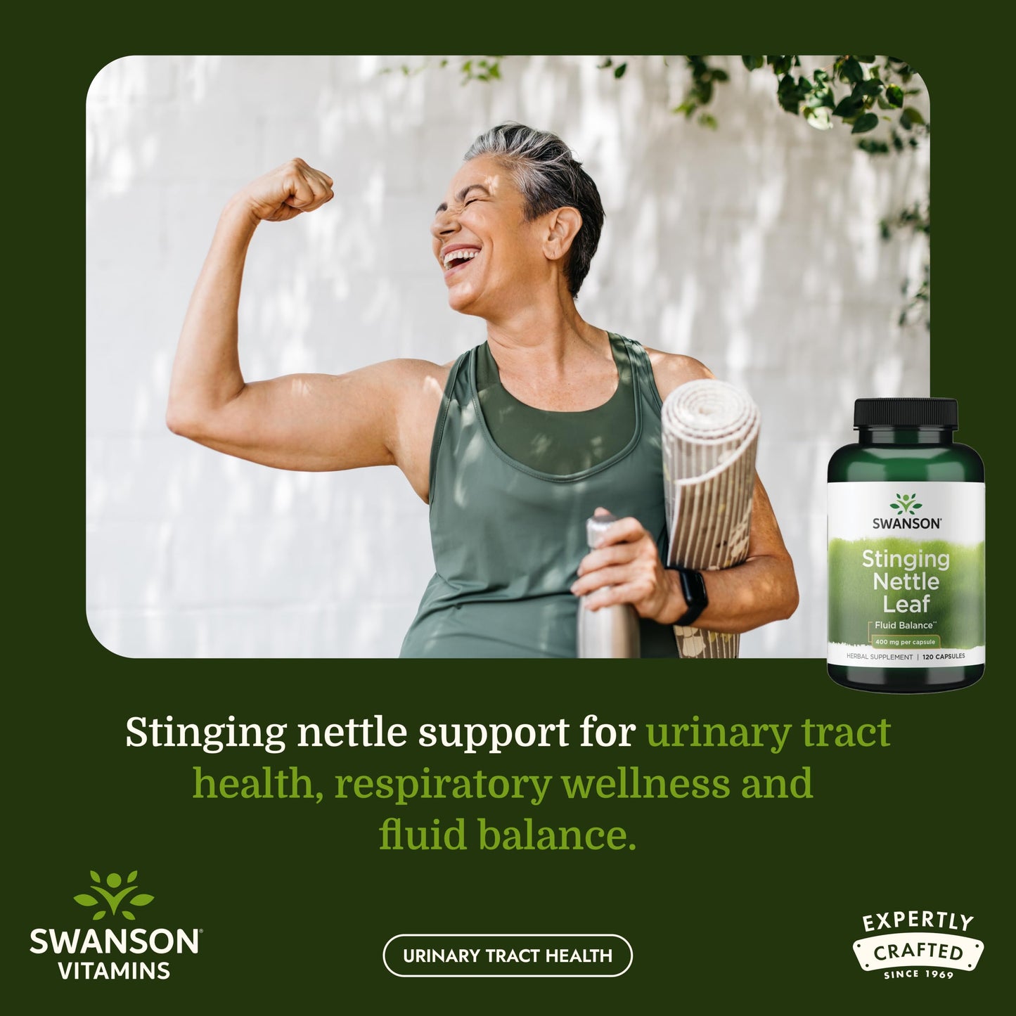 Swanson Stinging Nettle Leaf (Urtica Dioica) 120 Capsules