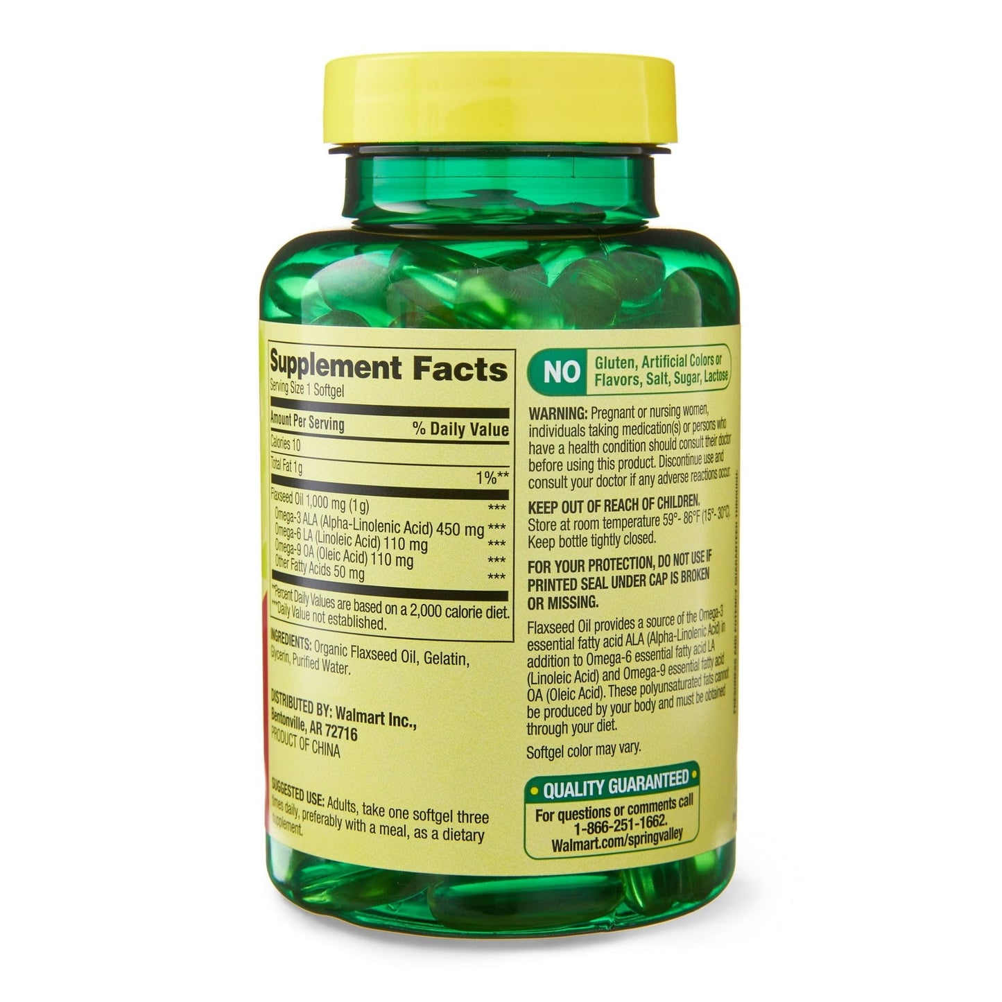 BasketGoods Flaxseed Oil Softgels 100 Count