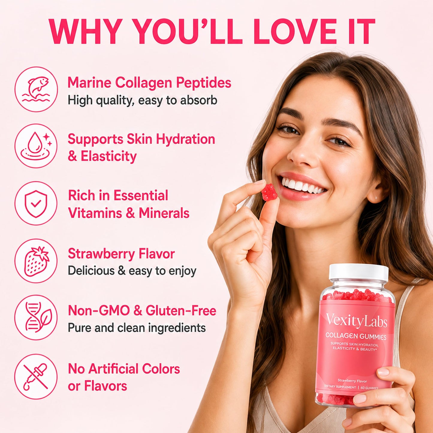 INDITROPIC Vexity Labs Collagen Gummies Gummy 60 Gummies